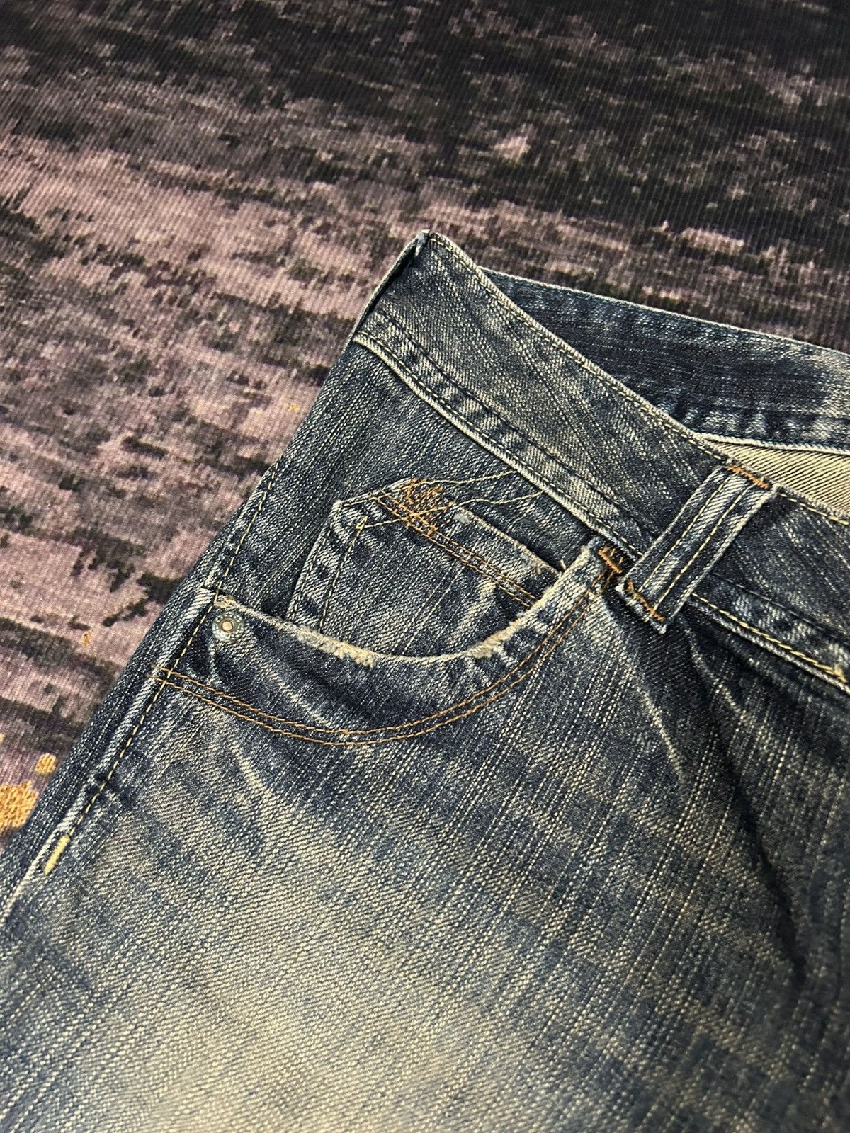 Japanese Brand Vintage Georgia Washed Flare Jeans Size US 30 / EU 46 - 7 Thumbnail