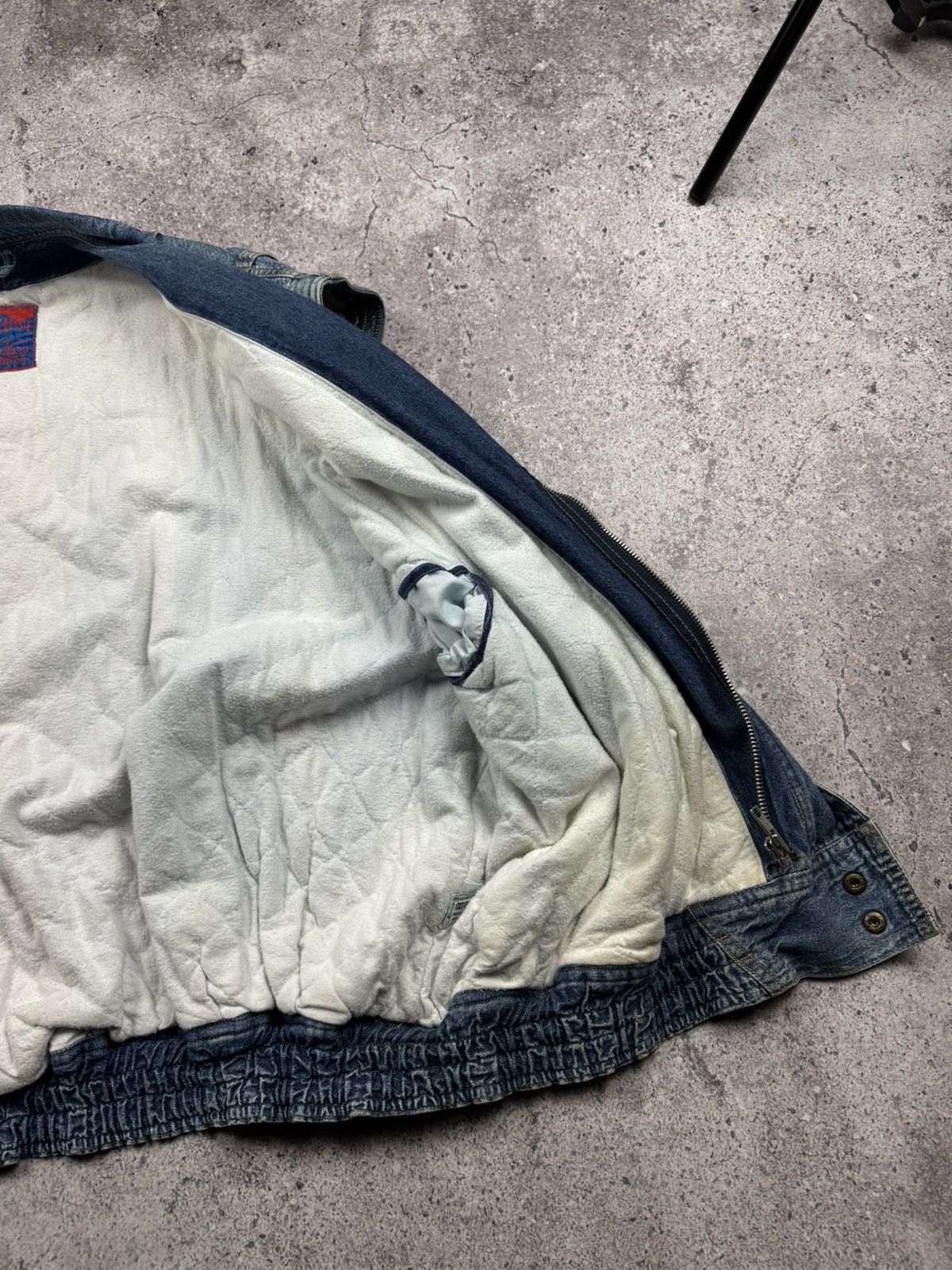 Japanese Brand Vintage Denim Japanesse Bomber Jacket/Vest Pilot Baby Y2K Size US XL / EU 56 / 4 - 11 Thumbnail
