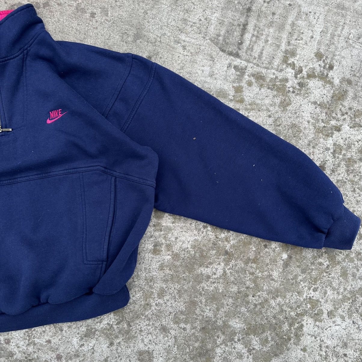 Vintage Vintage Nike Zip 1/4 Sweater 90s Sweatshirt Size US S / EU 44-46 / 1 - 8 Thumbnail