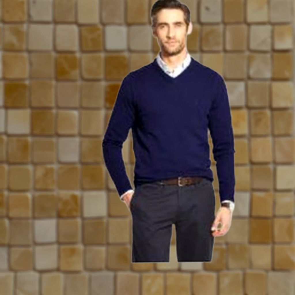 Izod IZOD PREMIUM ESSENTIALS V-NECK BLUE SWEATER IZOD Pullover Sweater L Men NATURAL STRETCH COTTON BLEND Size US L / EU 52-54 / 3 - 1 Preview