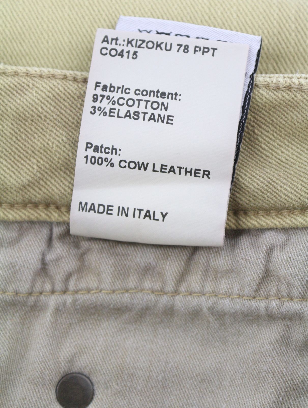 R13 BOY STRAIGHT 28 Khaki Stretch Washed Ankle Casual 86288 Size 28" / US 6 / IT 42 - 9 Thumbnail