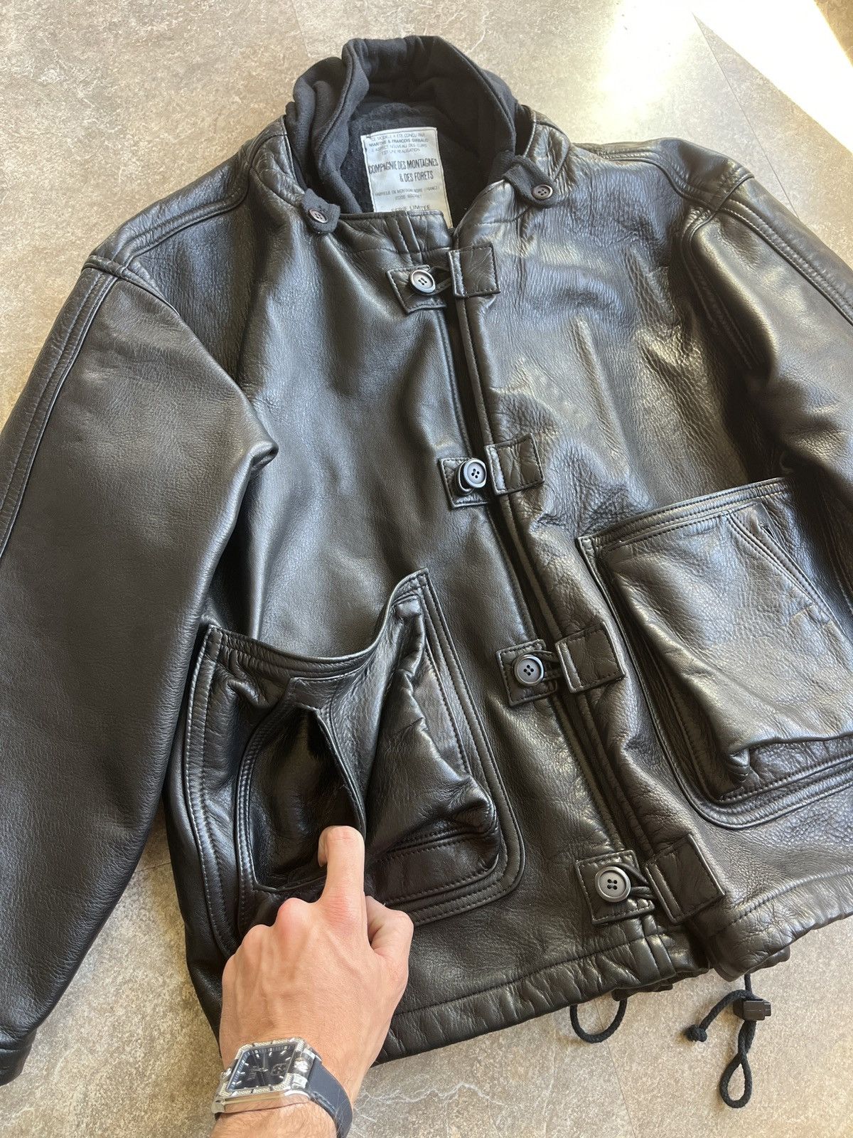 Marithe + Francois Girbaud Vintage Rare Marithe Francois Girbaud Leather Jacket Size US S / EU 44-46 / 1 - 2 Thumbnail