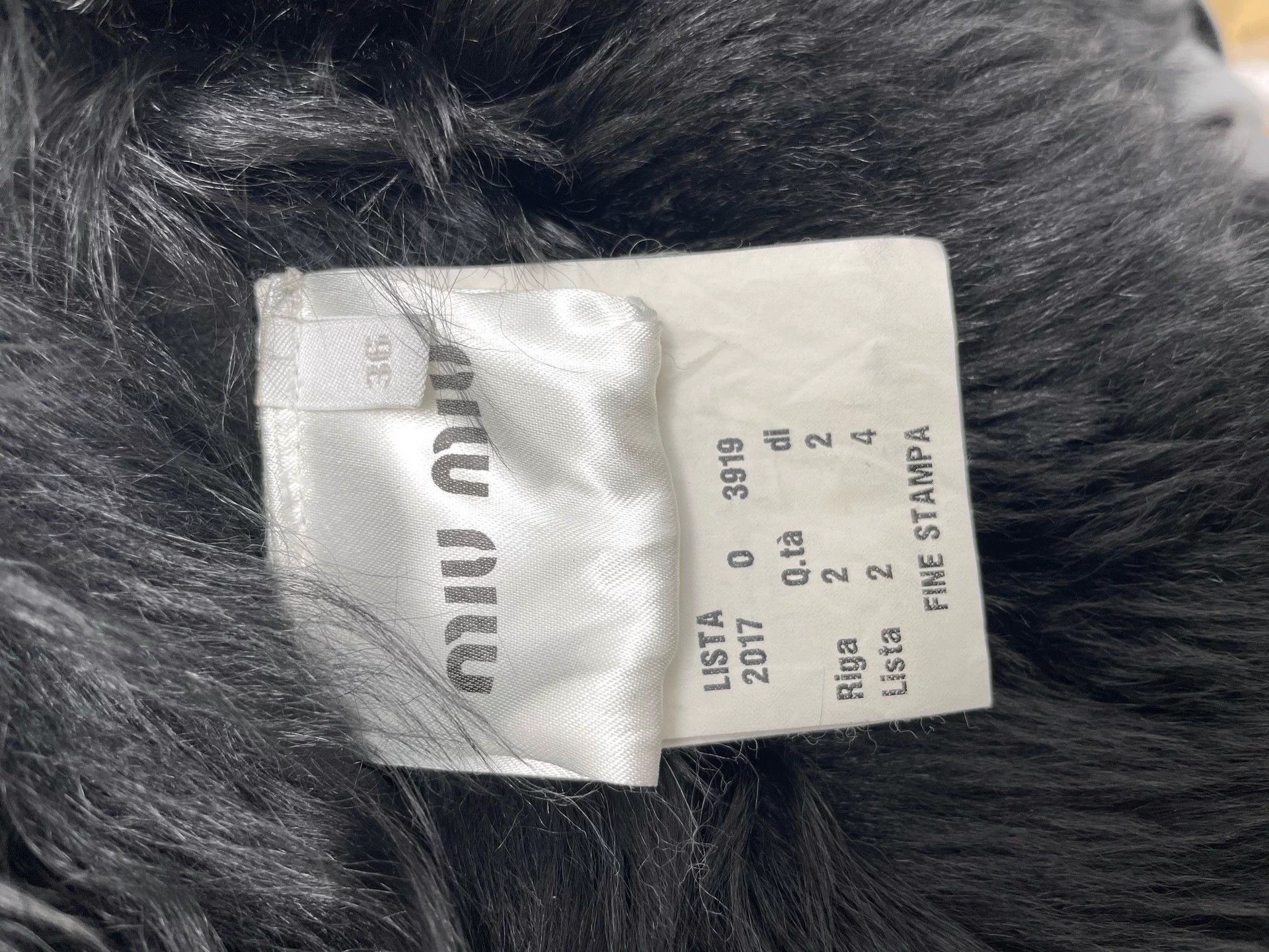 Miu Miu MIU MIU shearling coat black size 36 Size XS / US 0-2 / IT 36-38 - 3 Thumbnail