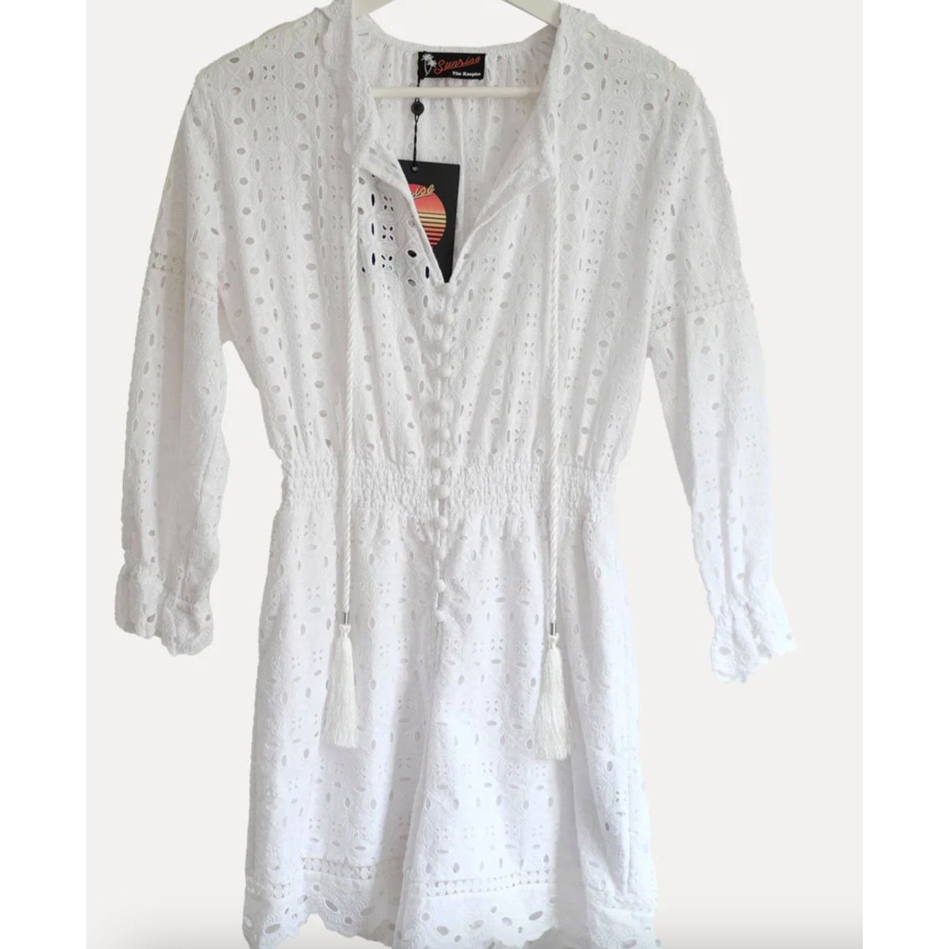 The Kooples The Kooples Embroidery Romper white S Size 26" / US 2 / IT 38 - 2 Thumbnail