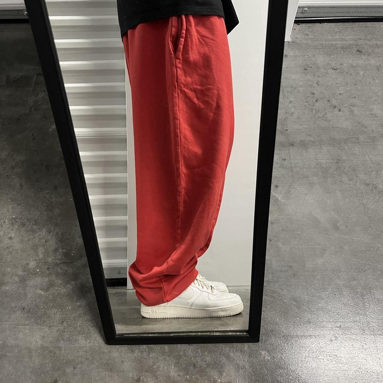 Vintage Vintage Y2K/2000s Baggy Fit Red Loungewear SweatPants! Size US 44 / EU 60 - 2 Thumbnail
