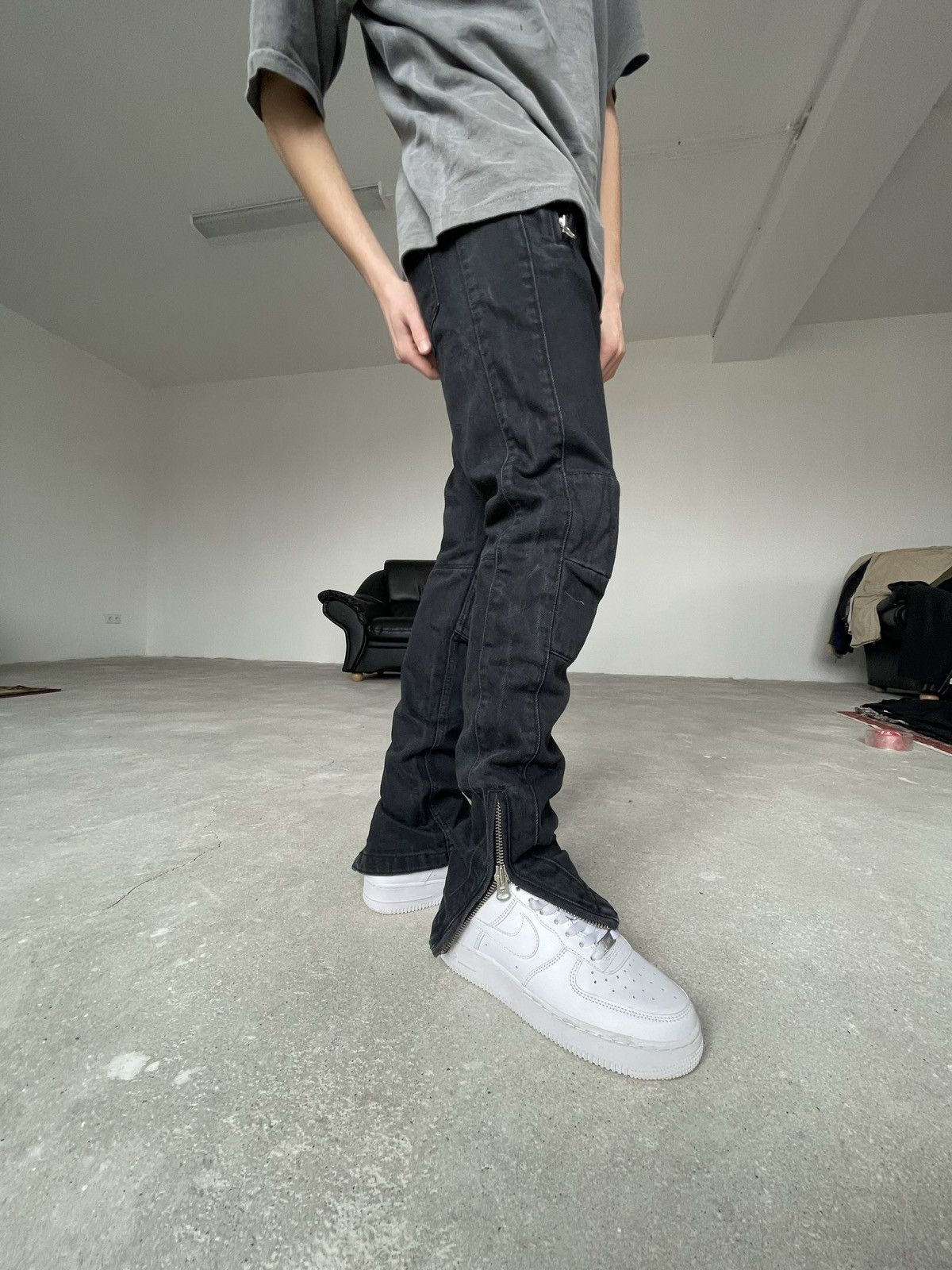 H&M × Isabel Marant H&M x Isabel Marant biker jeans double knee Size US 30 / EU 46 - 3 Thumbnail
