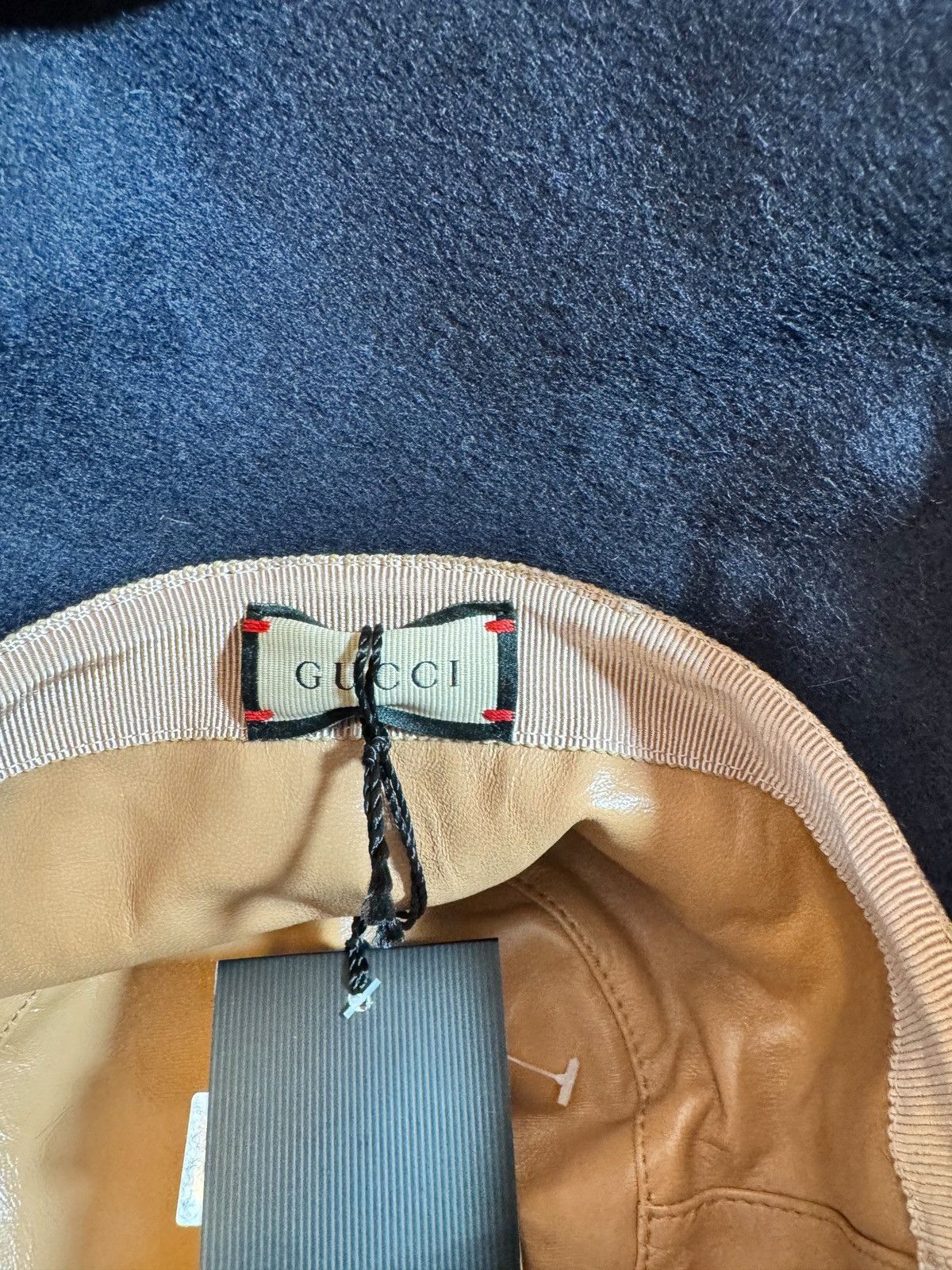 Gucci Gucci GG Wide Brim Hat Wool Leather - Size S Size ONE SIZE - 8 Thumbnail