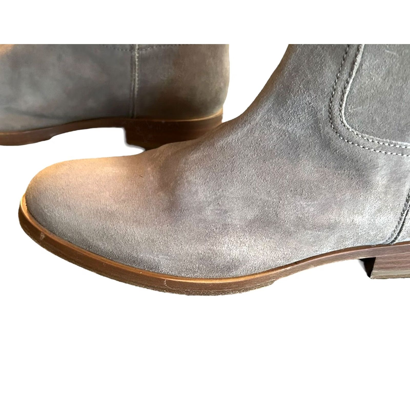 Rag & Bone Rag & bone Holly Ankle Boots Suede Pull On Gray Taupe Women’s US 6.5 EU 37 UK 4.5 Sz 39 or 9 Size US 7 / IT 37 - 6 Thumbnail
