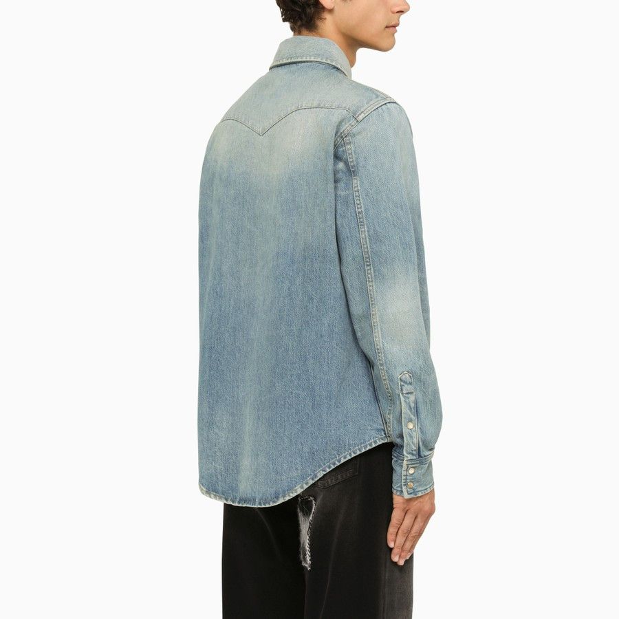 Alanui o1d2blof1124 Denim Shirt in Light Blue Size US L / EU 52-54 / 3 - 3 Thumbnail