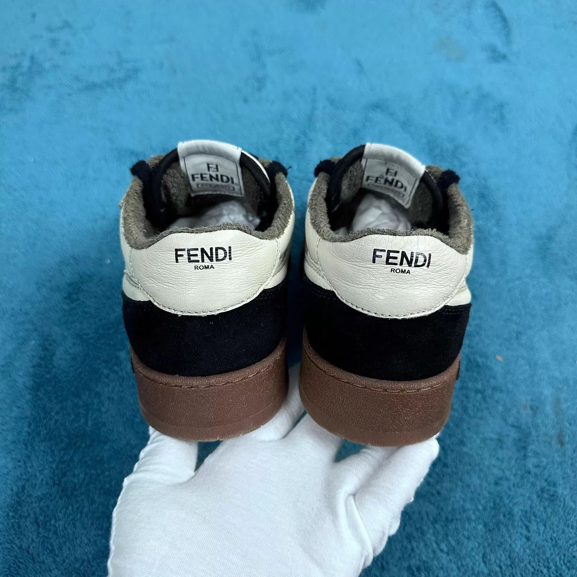 Fendi Fendi Match Cowhide LT Sneakers B/W Size 5.5/39.5 Size US 9 / EU 42 - 4 Thumbnail