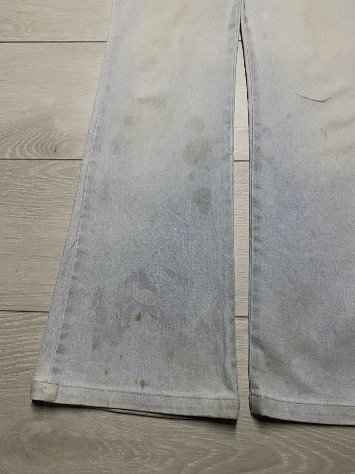 Vintage Vintage Desgaste Euro Claw Mark Flare Jeans Size 26" / US 2 / IT 38 - 7 Thumbnail