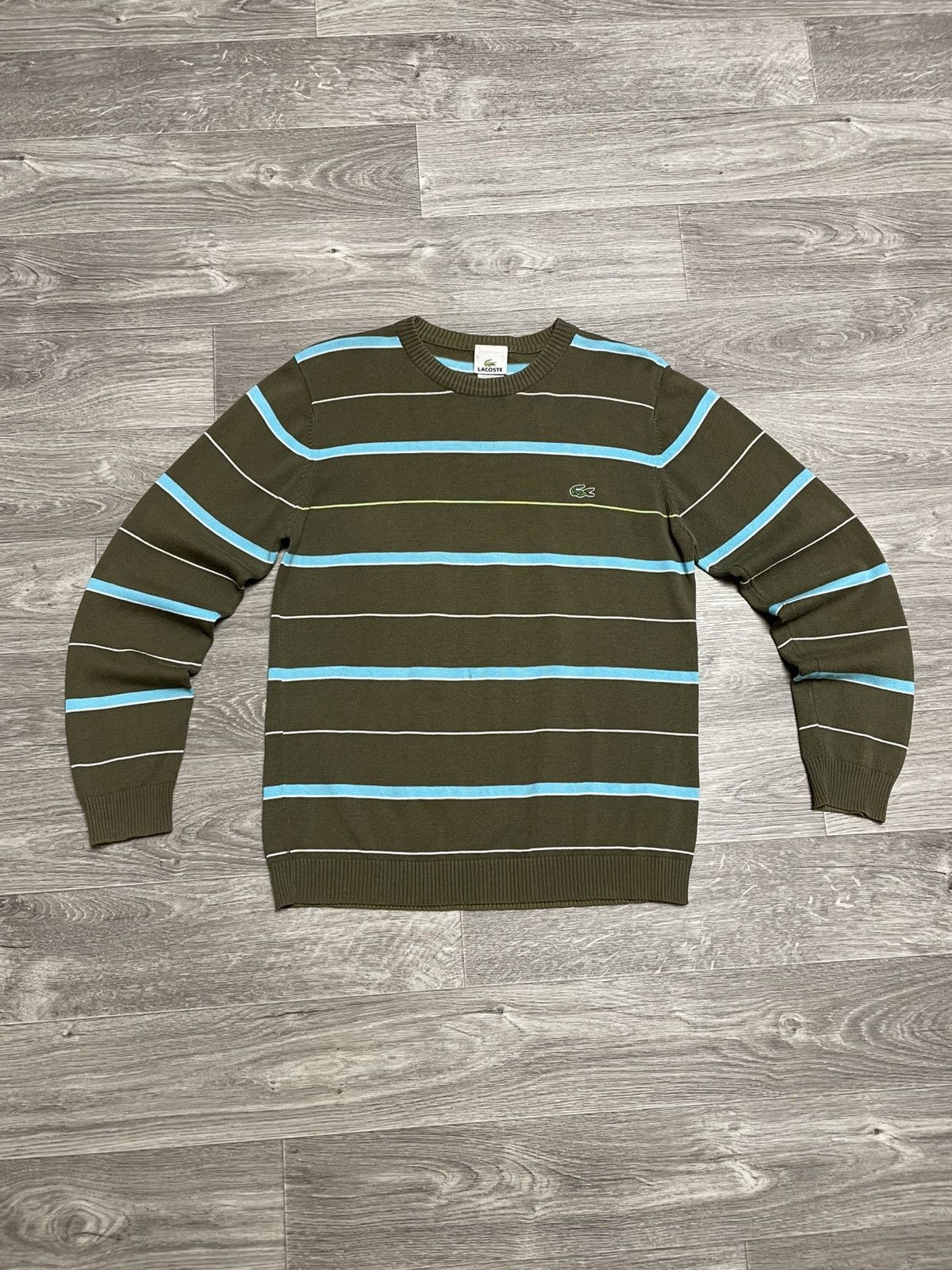 Lacoste Vintage Lacoste Striped Sweater Y2K Size US S / EU 44-46 / 1 - 1 Thumbnail