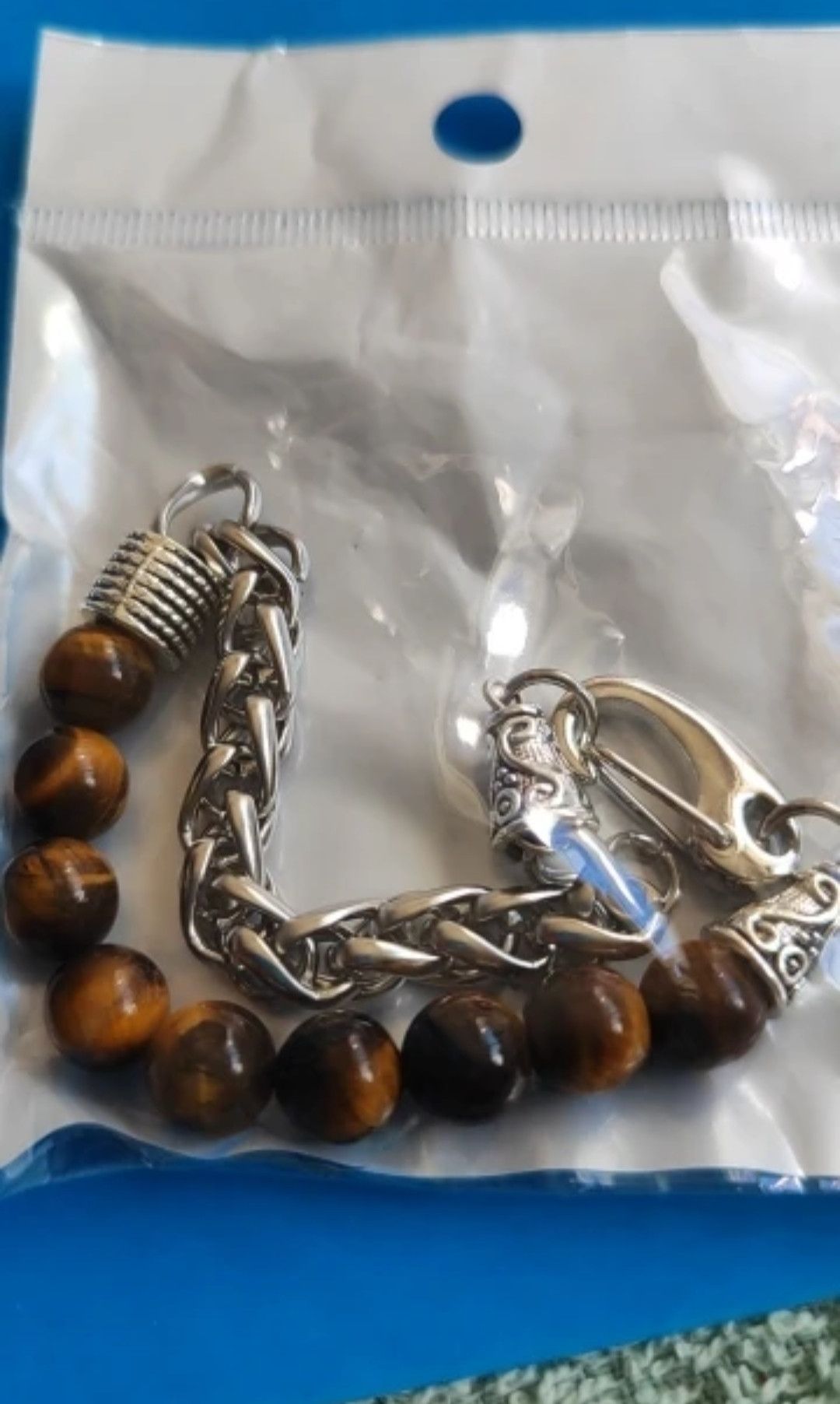 Jewelry Stone Beads Chain Bracelet Size ONE SIZE - 3 Thumbnail