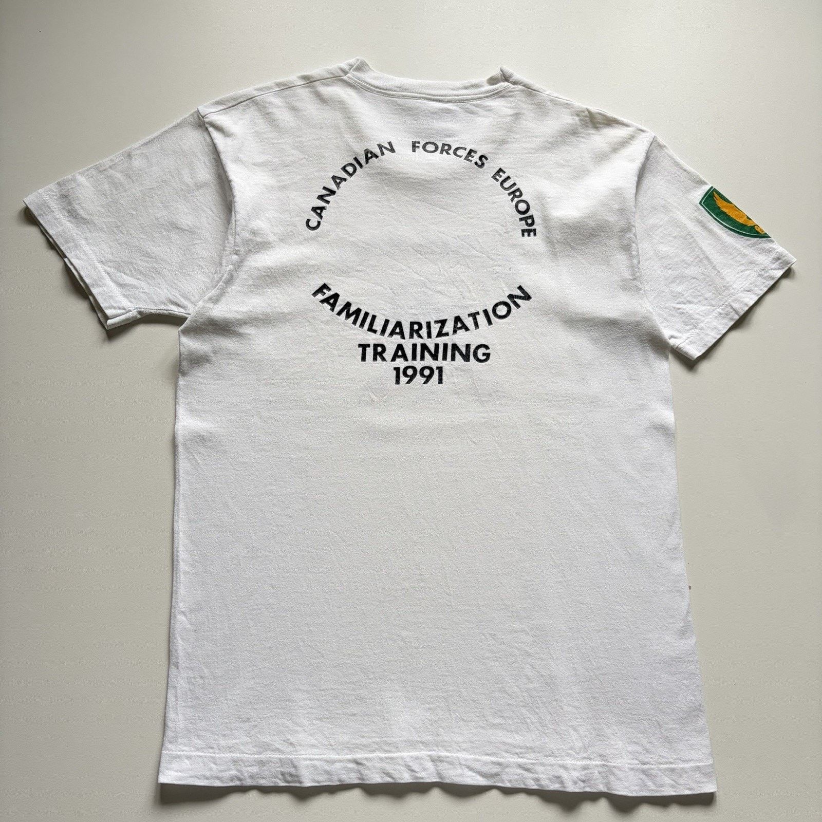 Fruit Of The Loom × Vintage Vintage Canadian Forces Europe T Shirt Large Canada Germany Size US L / EU 52-54 / 3 - 4 Thumbnail