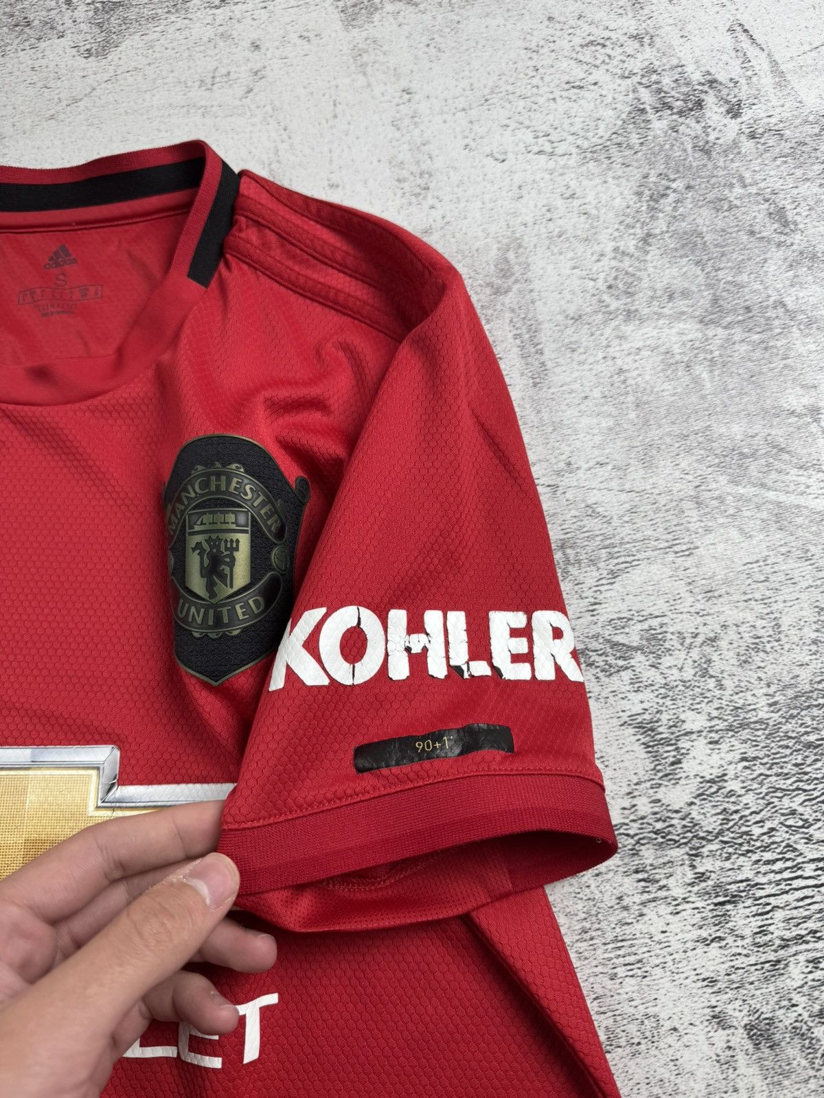 Adidas Vintage Manchester United 2019/2020 Red Soccer Football T Shirt Jersey Kit Size US S / EU 44-46 / 1 - 11 Thumbnail