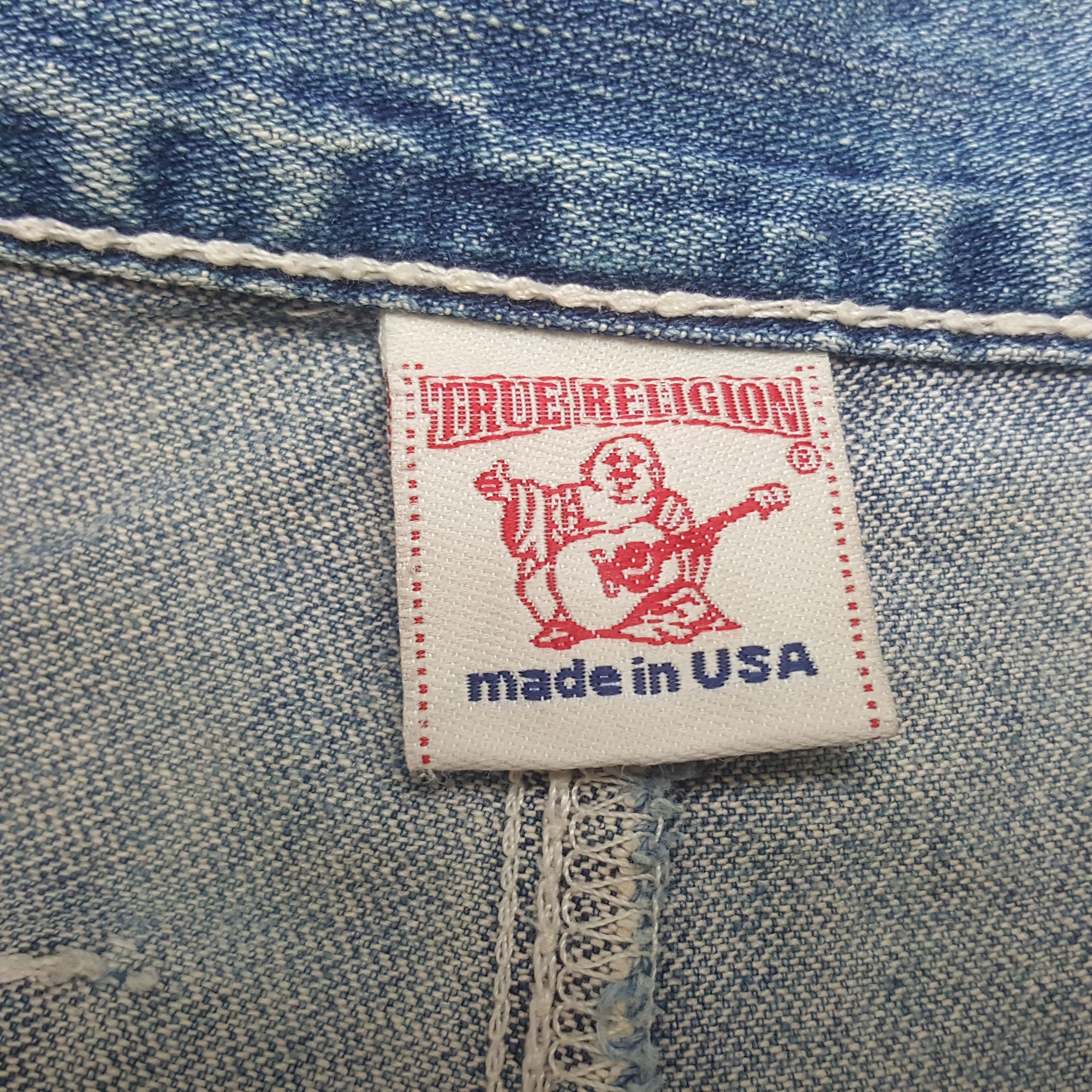 True Religion × Vintage Vintage True Religion Marco Big T Denim Jeans Size US 33 - 14 Thumbnail