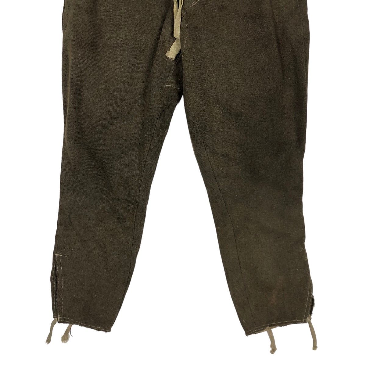 Vintage 🔥TRUE VINTAGE 40’s MILITARY WOOL PANTS CROPPED SMOCKED Size US 32 / EU 48 - 5 Thumbnail