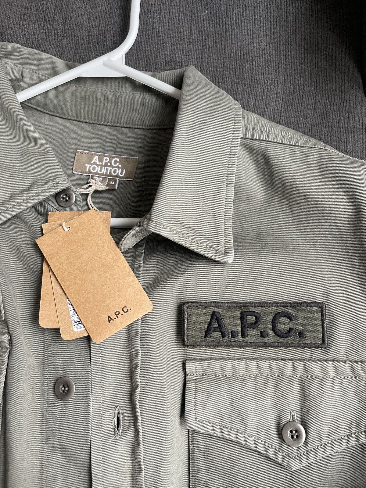 A.P.C. A.P.C. Khaki Mainline Shirt - Military Fatigue Inspired Size US M / EU 48-50 / 2 - 6 Thumbnail
