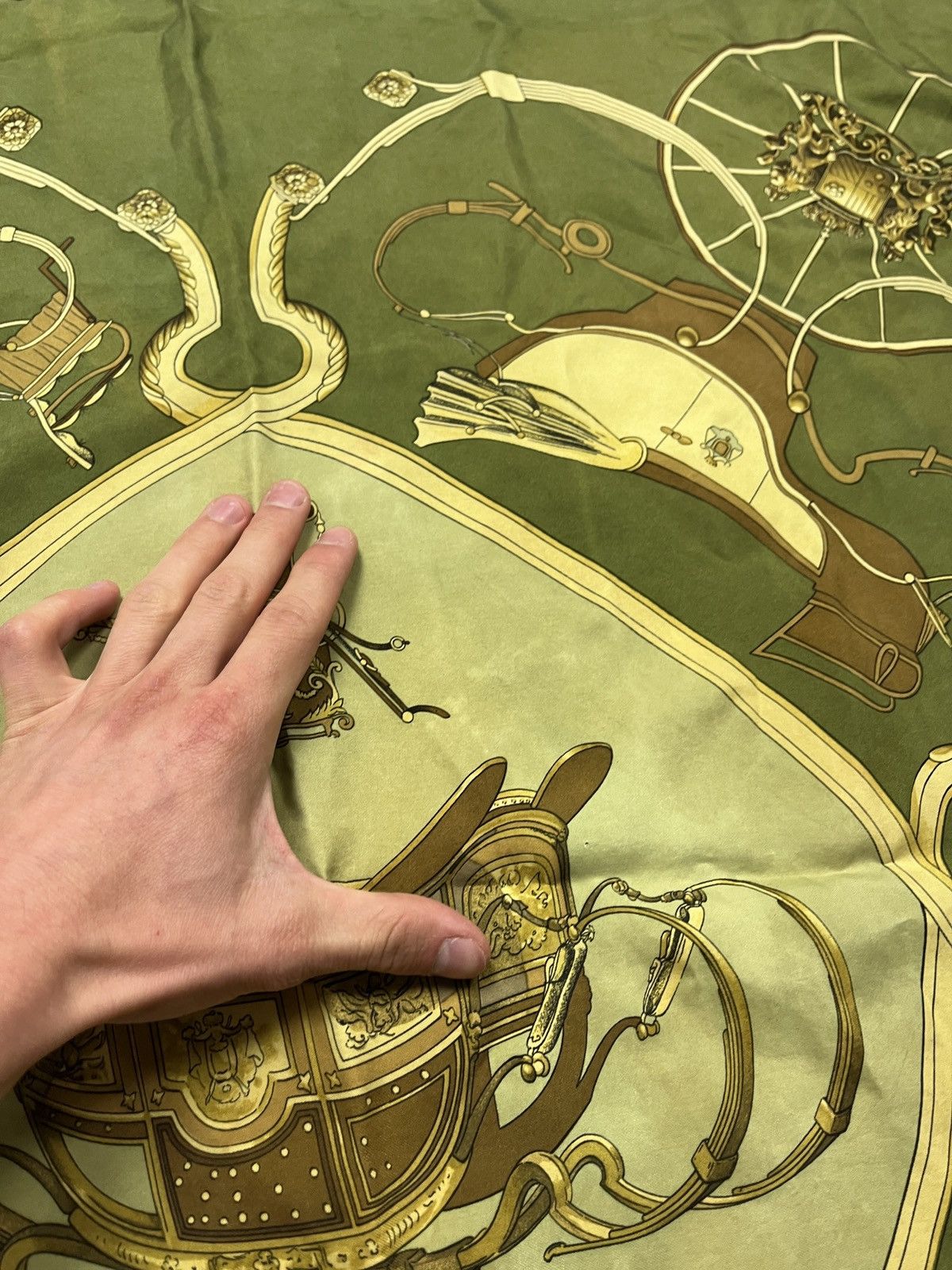 Hermes Vintage 90’s Hermes Springs Silk Scarf Philippe LeDoux Rare Size ONE SIZE - 8 Thumbnail