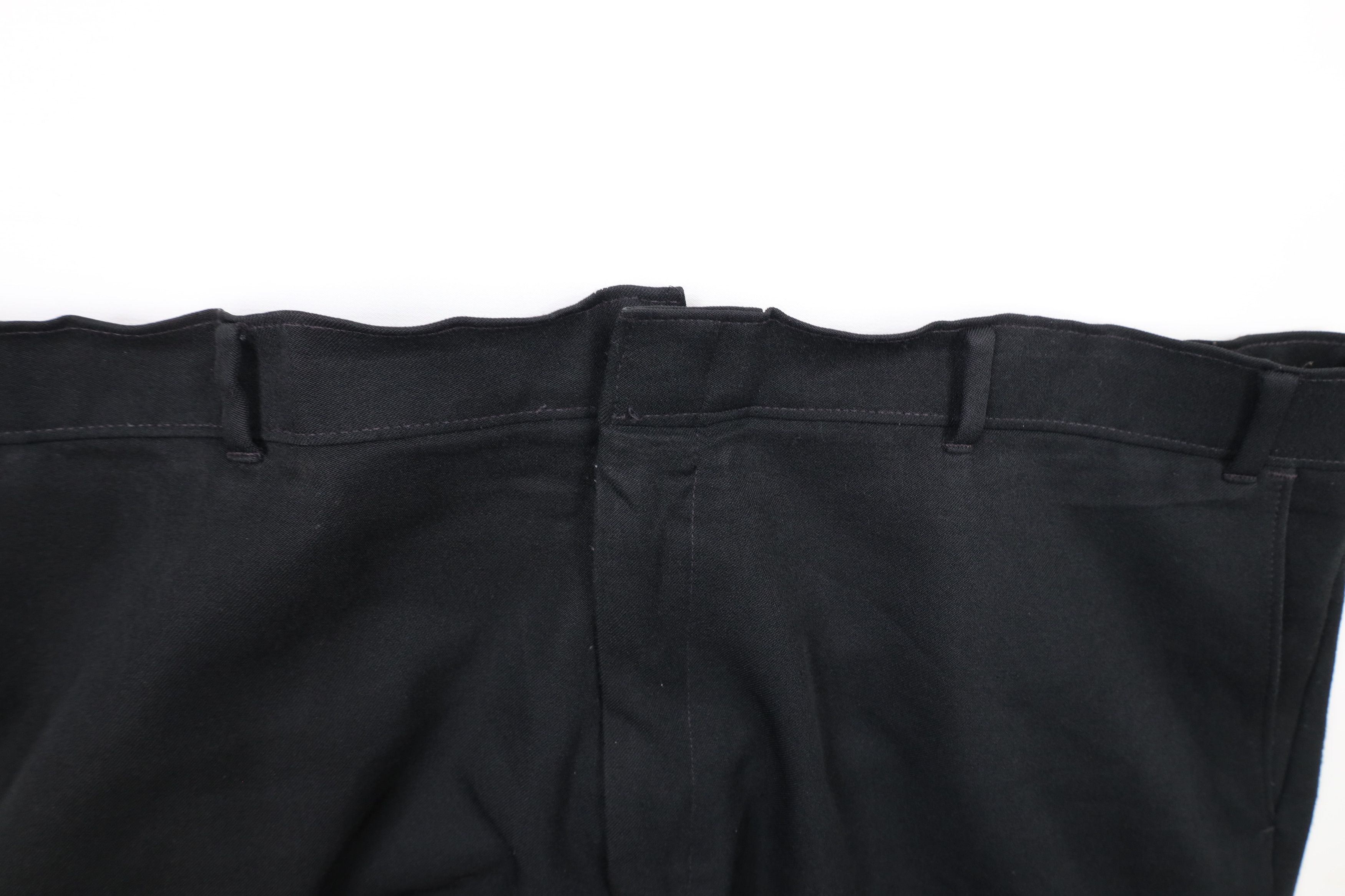 Levi's × Vintage Vintage 90s Levis Distressed Knit Wide Leg Chino Pants Black Size US 42 / EU 58 - 7 Thumbnail
