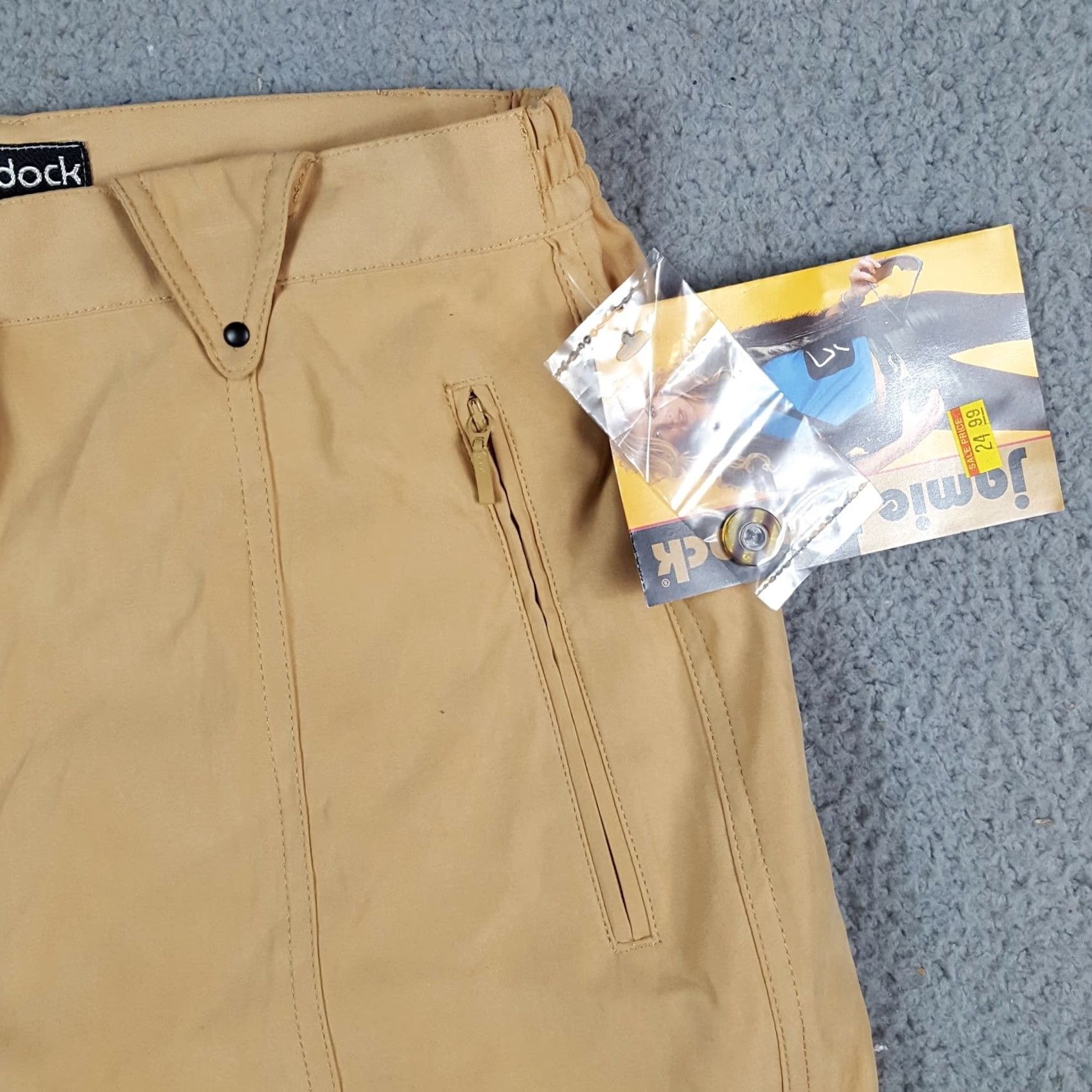 Vintage VINTAGE Jamie Sadock Chino Shorts Womens Size 8 Khaki Y2K Preppy Relaxed Fit Golf Shorts Size 30" / US 8 / IT 44 - 3 Thumbnail
