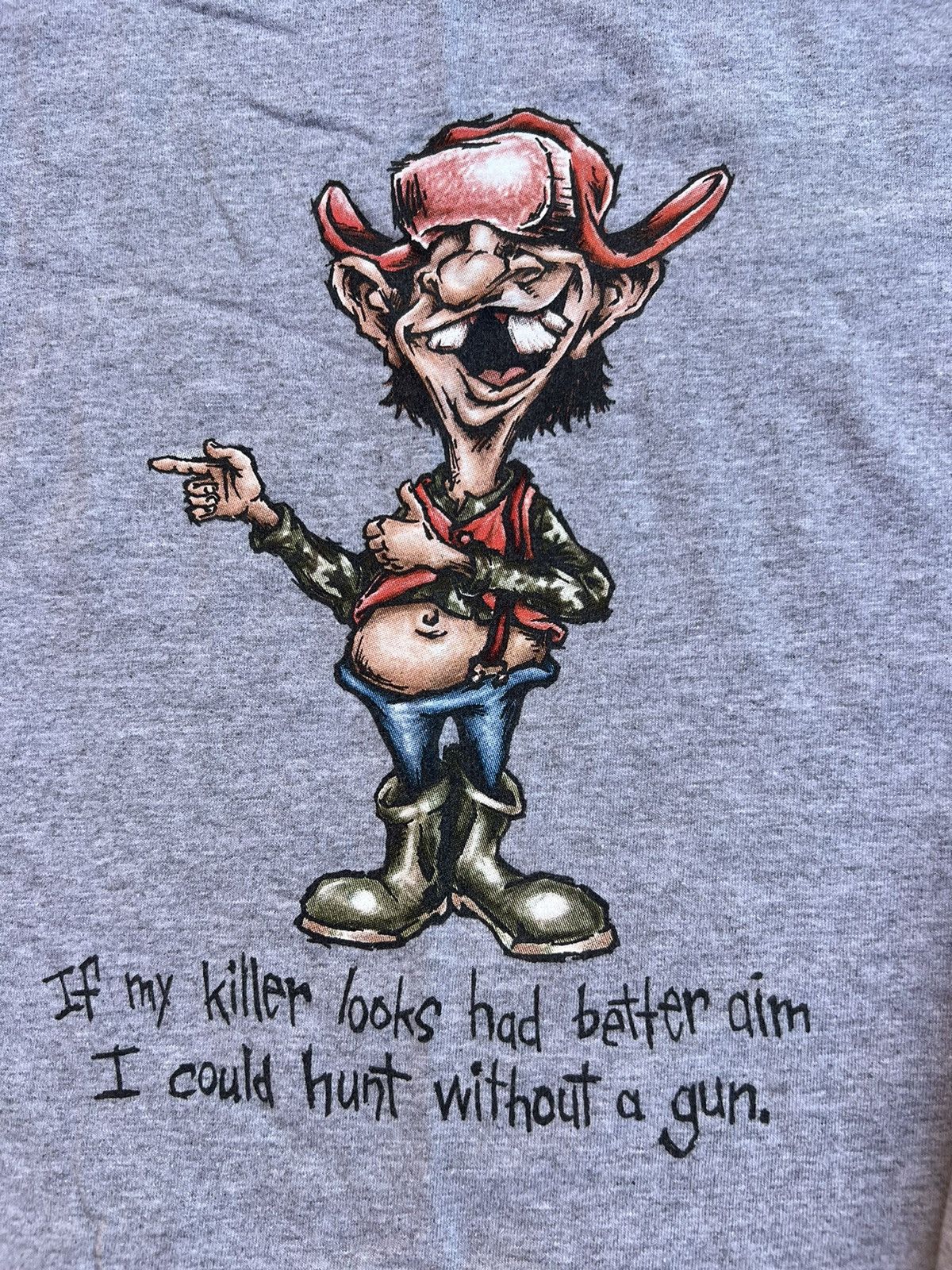 Cartoon Network × Vintage Vintage Redneck Good Looks Hunting Long Sleeve Funny Country Size US L / EU 52-54 / 3 - 3 Thumbnail