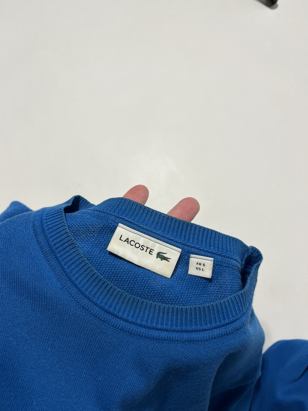 Lacoste Vintage Lacoste Y2K Sweater Blue Size US L / EU 52-54 / 3 - 2 Thumbnail