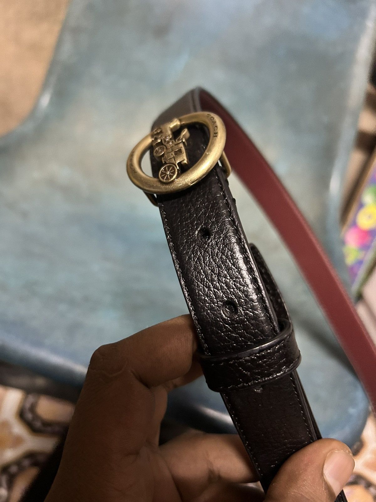 Coach Coach Horse And Carriage Leather Belt Size ONE SIZE - 9 Thumbnail