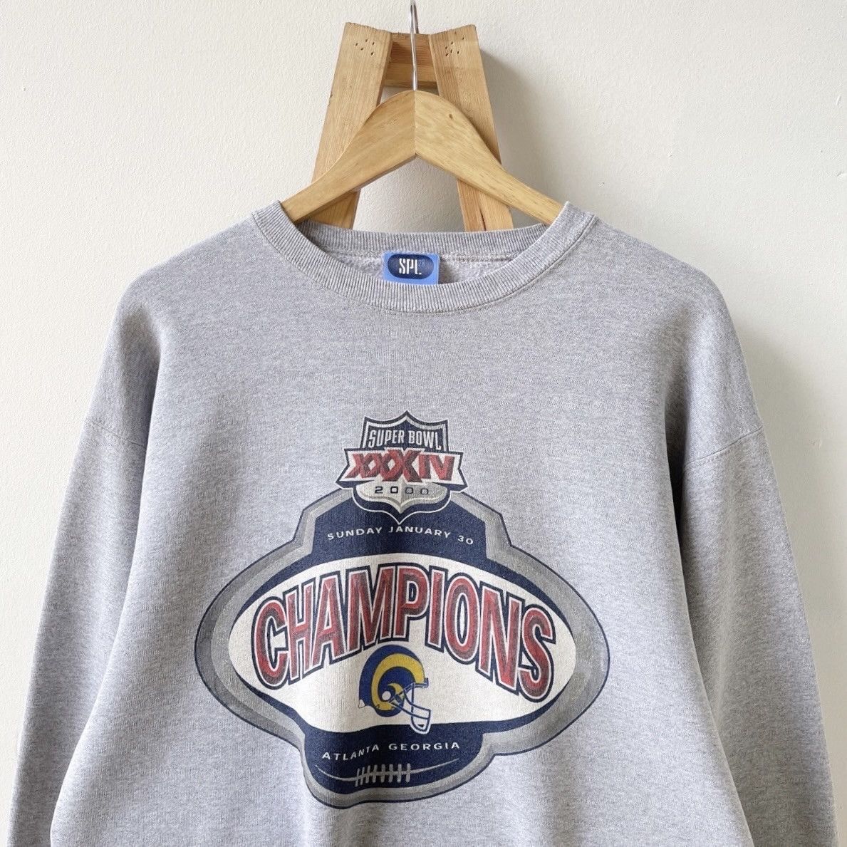 Vintage Vintage 00s St. Louis Rams NFL sweatshirt/ L Size US L / EU 52-54 / 3 - 3 Thumbnail