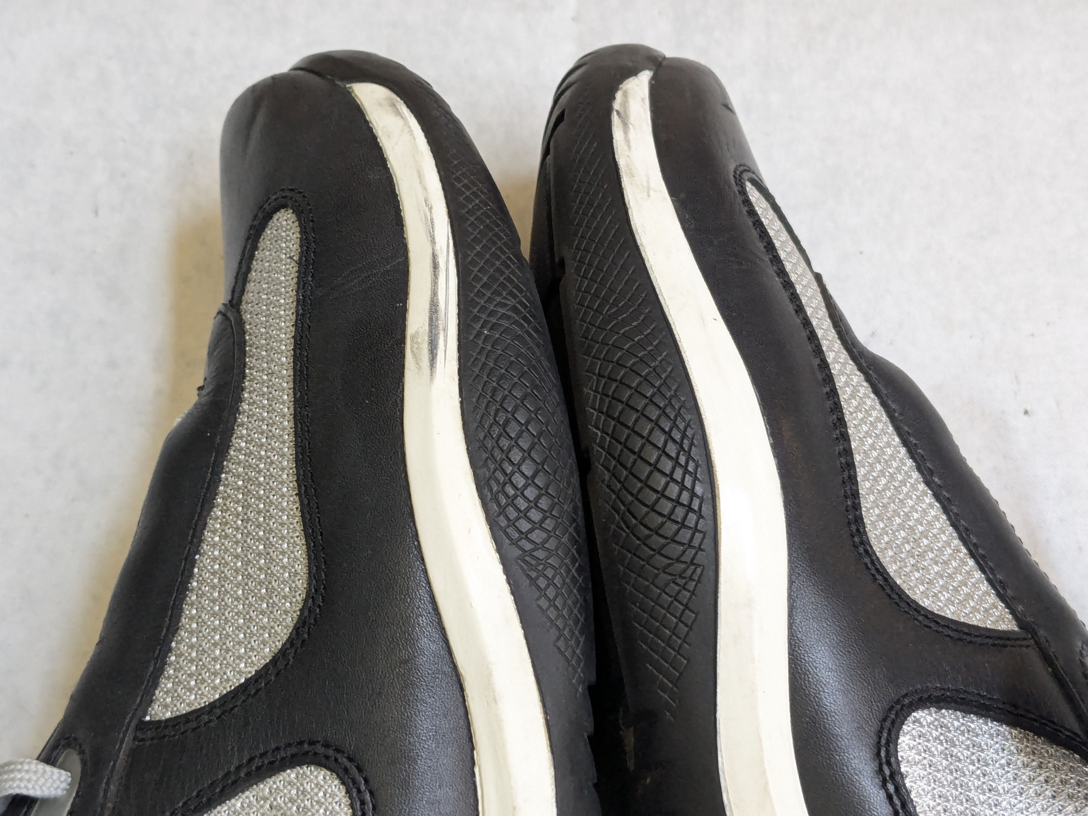 Prada Prada Sneakers Black Leather 9 Low Tops Gray Silver Size US 9 / EU 42 - 9 Thumbnail