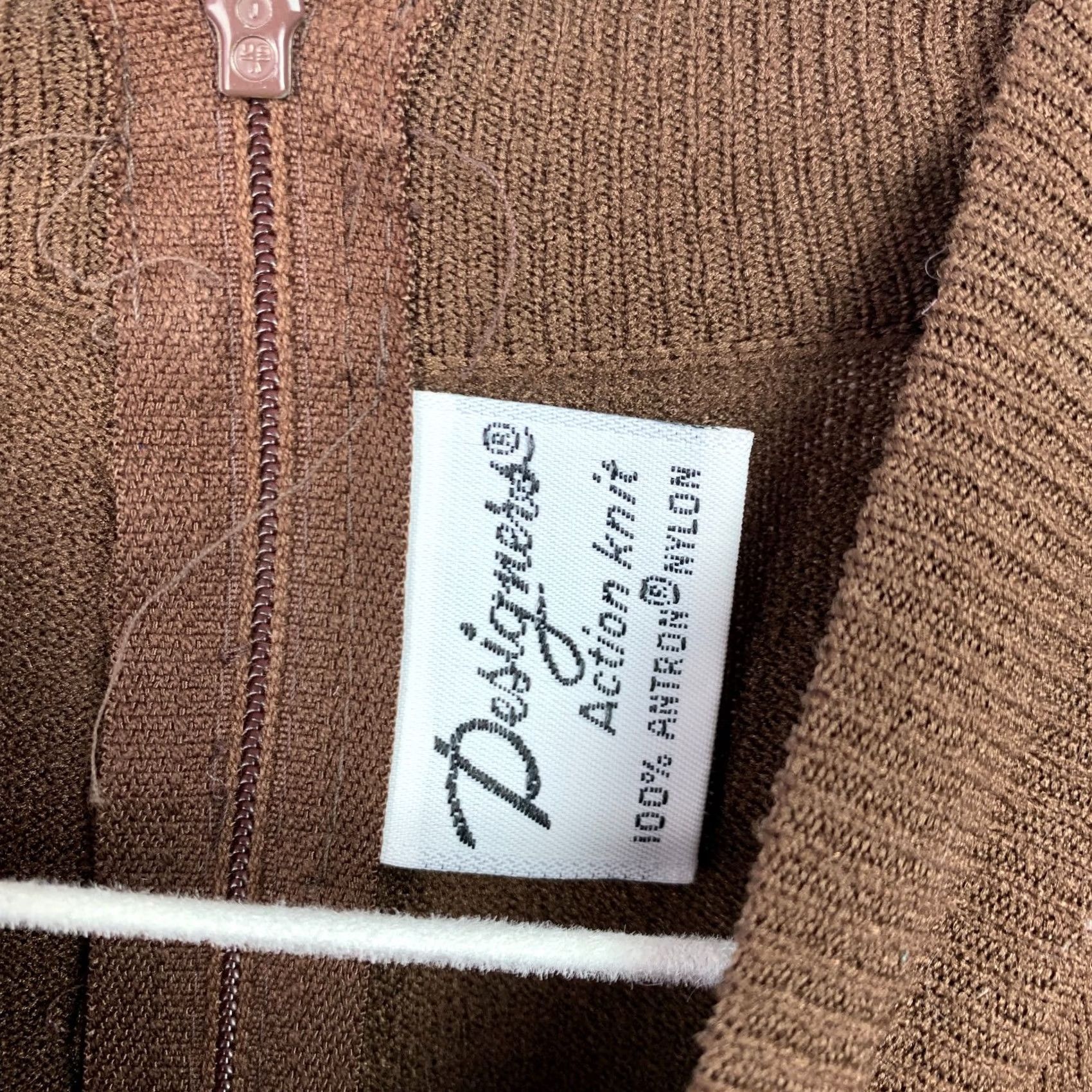 Vintage VINTAGE Designers Action Knit Shirt Tank Top XS/S Brown Nylon 1960s Women Mens Girls Size XS / US 0-2 / IT 36-38 - 3 Thumbnail