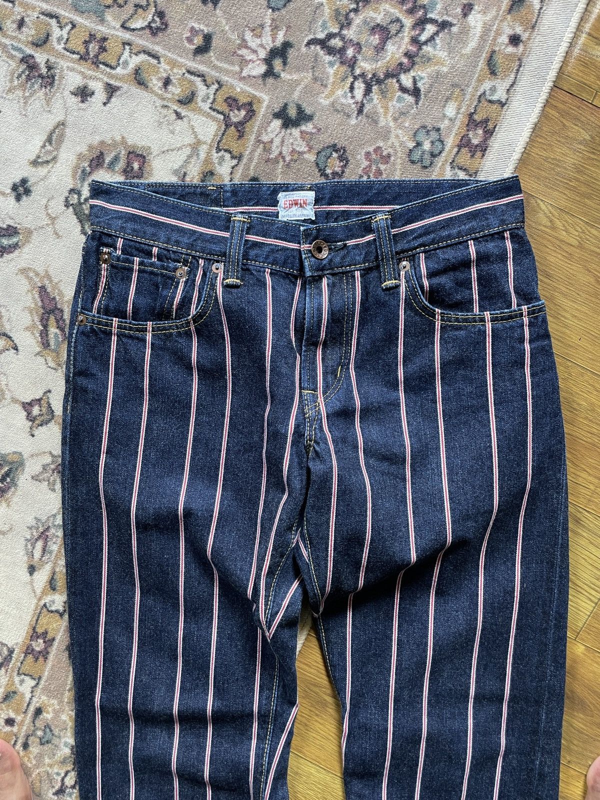 Edwin × Kapital × Vintage Vintage 90s Edwin Japan 16oz Denim Red Selvedge Size US 30 / EU 46 - 3 Thumbnail