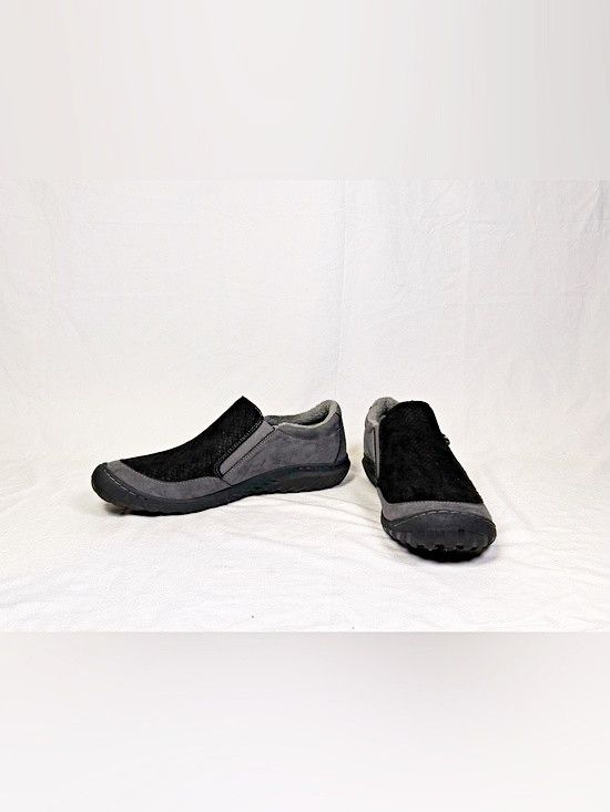 Other JBU by Jambu Cranberry Grey Black Side Zip Slip On Shoes Size US 12 / IT 42 - 2 Thumbnail
