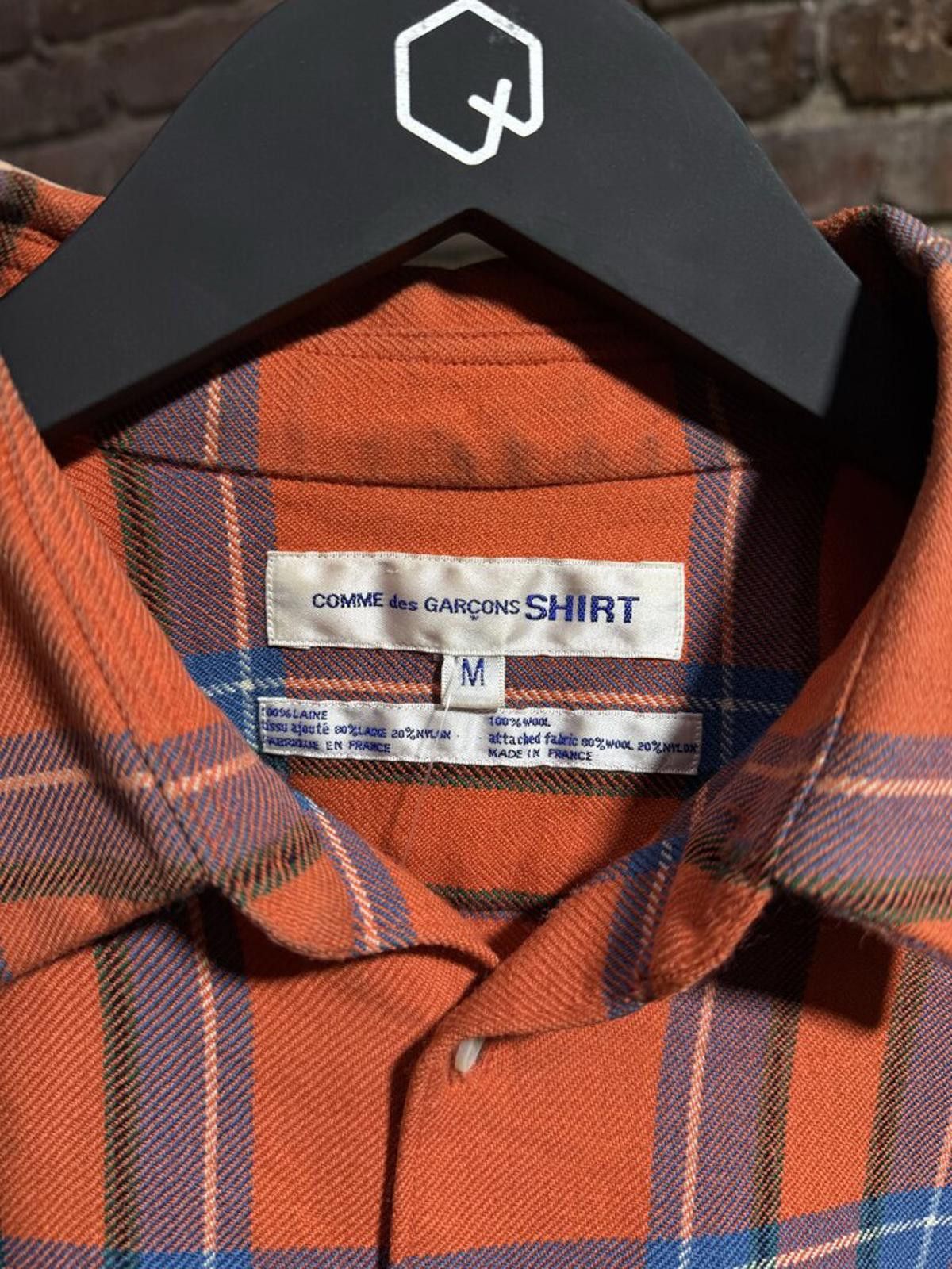Comme des Garcons CDG Flannel Orange/Brown Sz. M Size ONE SIZE - 3 Thumbnail