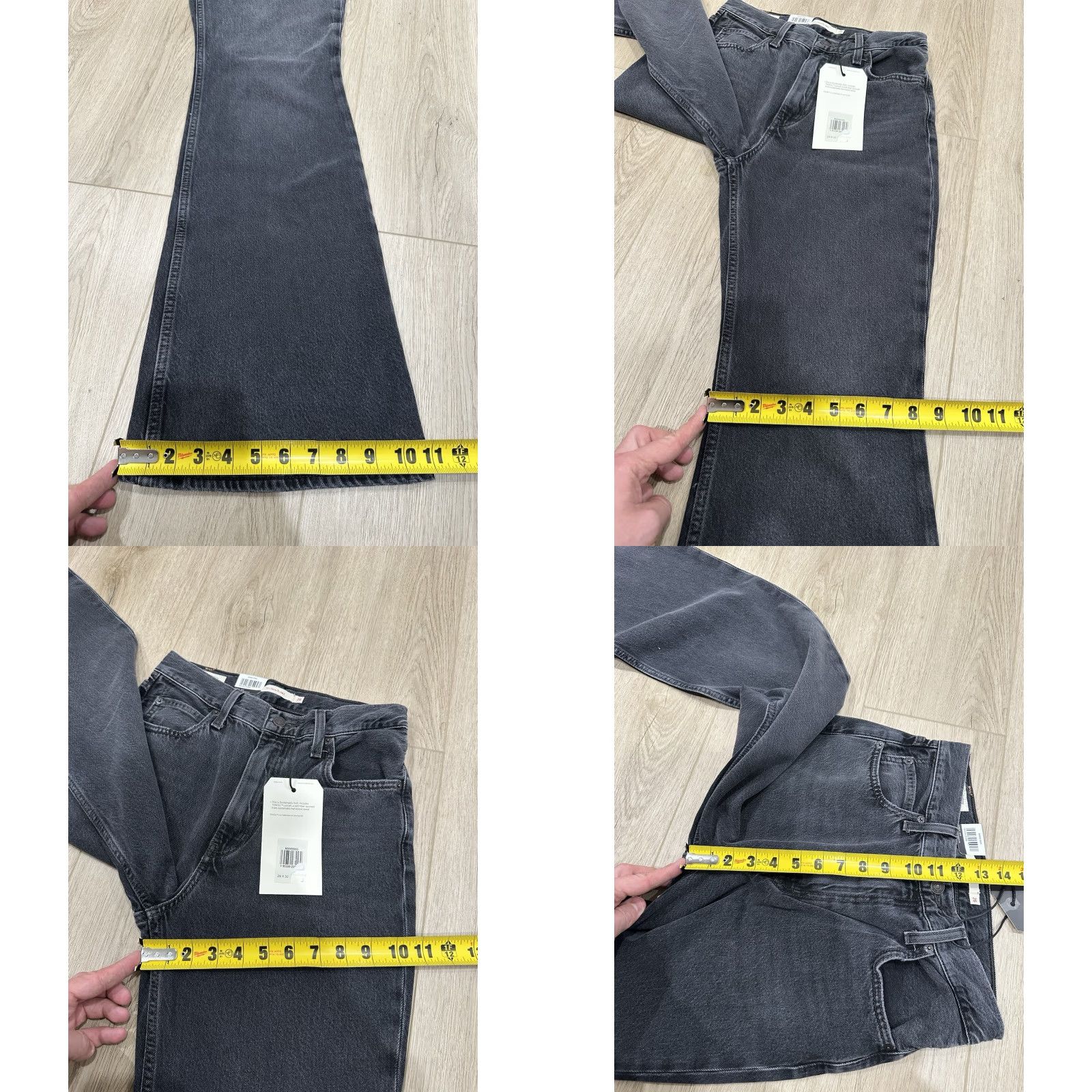 Levi's Levi's Jeans Women 26x32 70s High Rise Flare Dark Wash Gray Denim Bell Vintage: No Size 26" / US 2 / IT 38 - 10 Thumbnail
