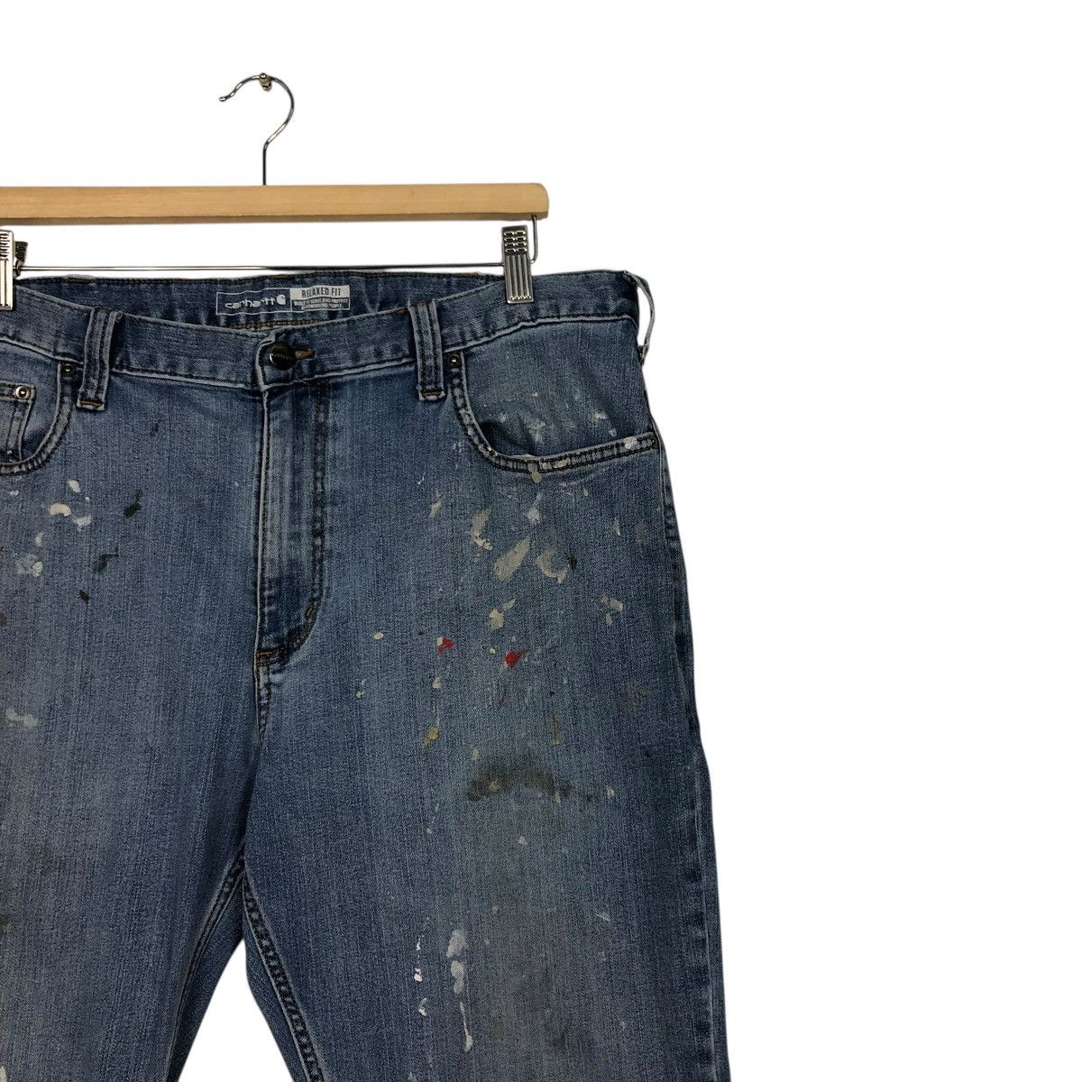 Carhartt 🔥CONSTRUCTION DESIGN VINTAGE CARHARTT DISTRESSED RUGGED FLEX Size US 36 / EU 52 - 8 Thumbnail