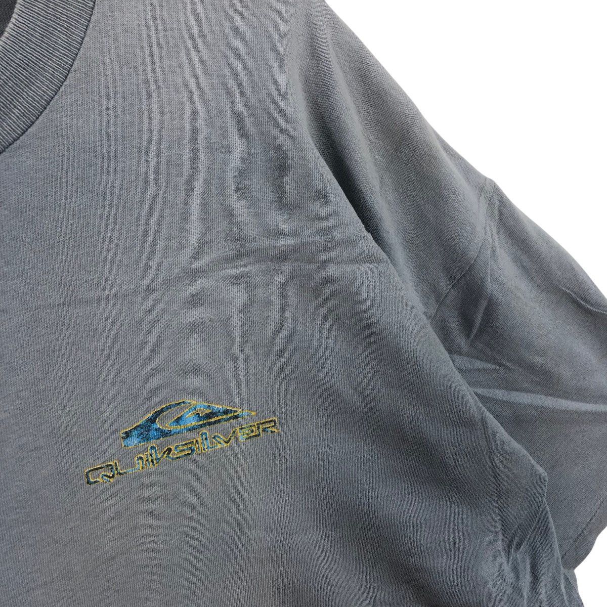 Quiksilver Vintage 90’ QUIKSILVER SURF Natural Sun Faded Trashed Tee Size US XL / EU 56 / 4 - 3 Thumbnail