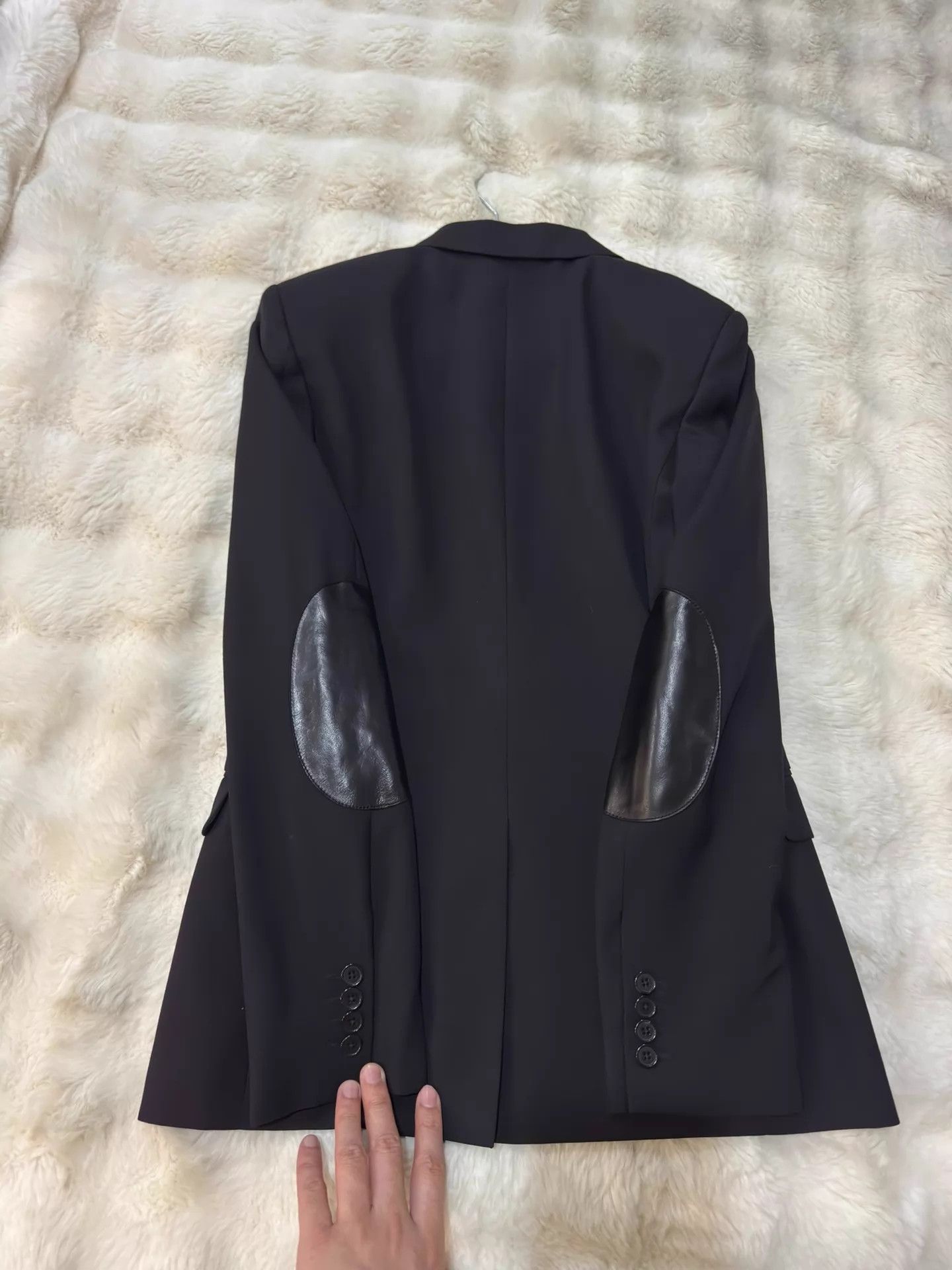Saint Laurent Paris Saint Laurent SLP Men's Leather Suit 46 (Sheepskin Sleeves) Size 46R - 3 Thumbnail