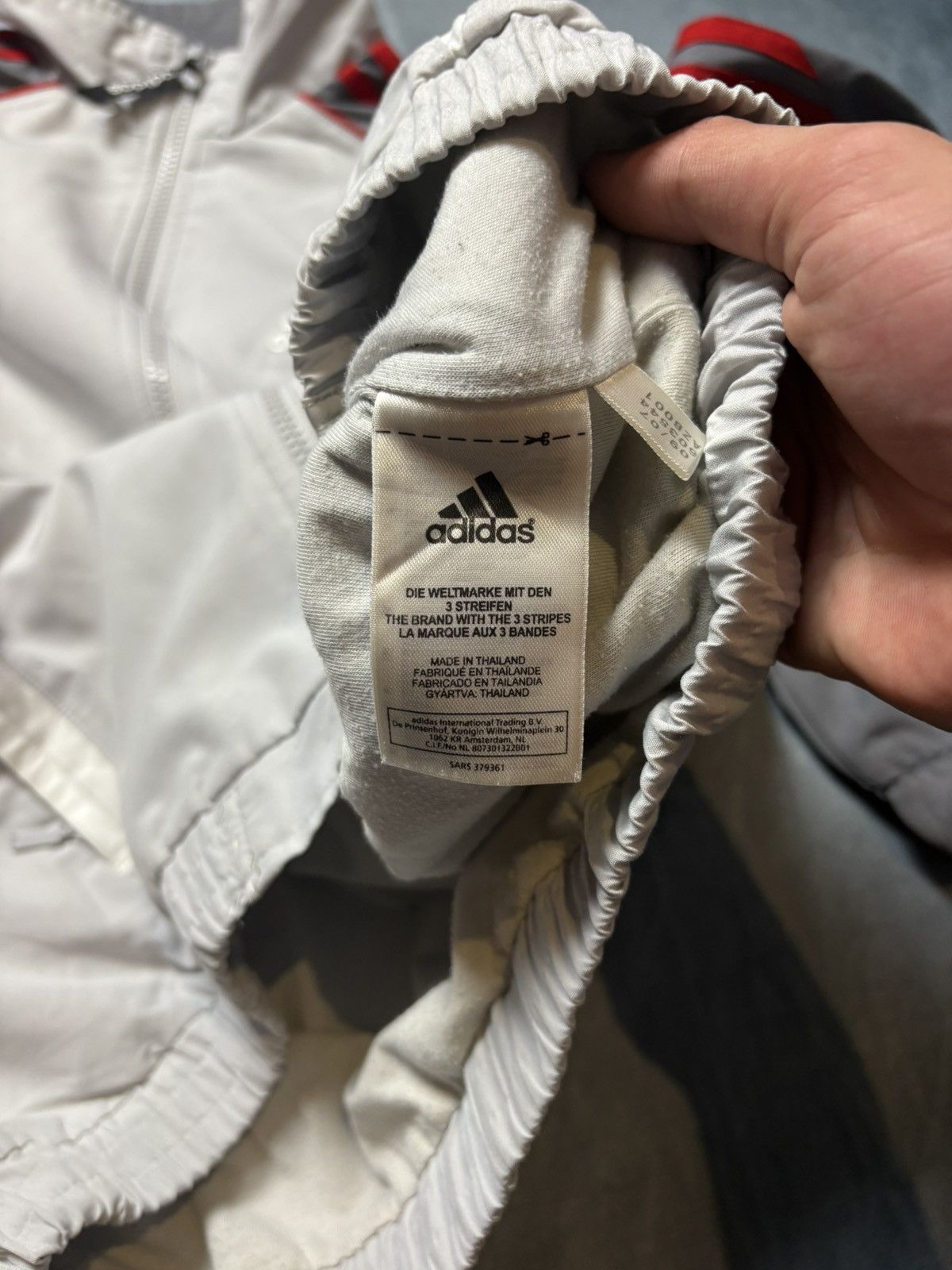Adidas Adidas Track Jacket 2007 Grey Red – Size 164 (Fits M) Size US M / EU 48-50 / 2 - 6 Thumbnail