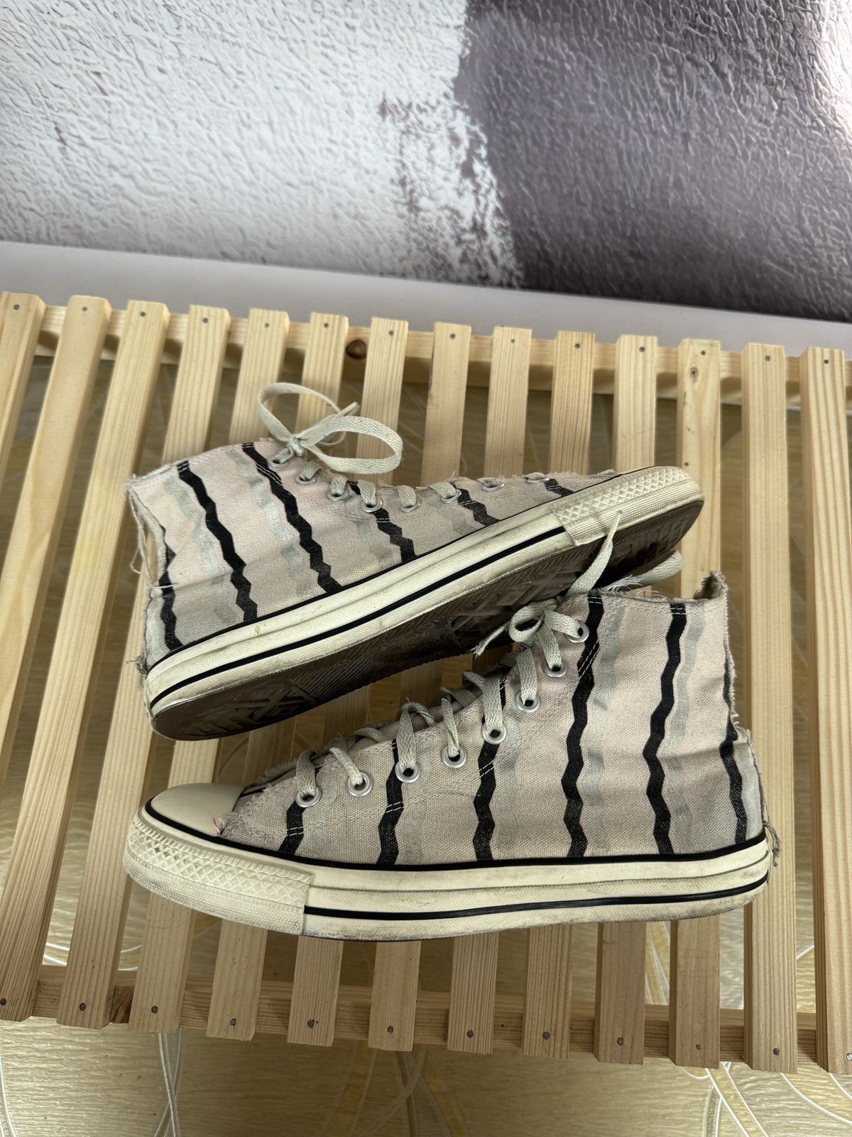 Converse Converse All star Chuck Taylor white striped sneakers Size US 9.5 / EU 42-43 - 5 Thumbnail