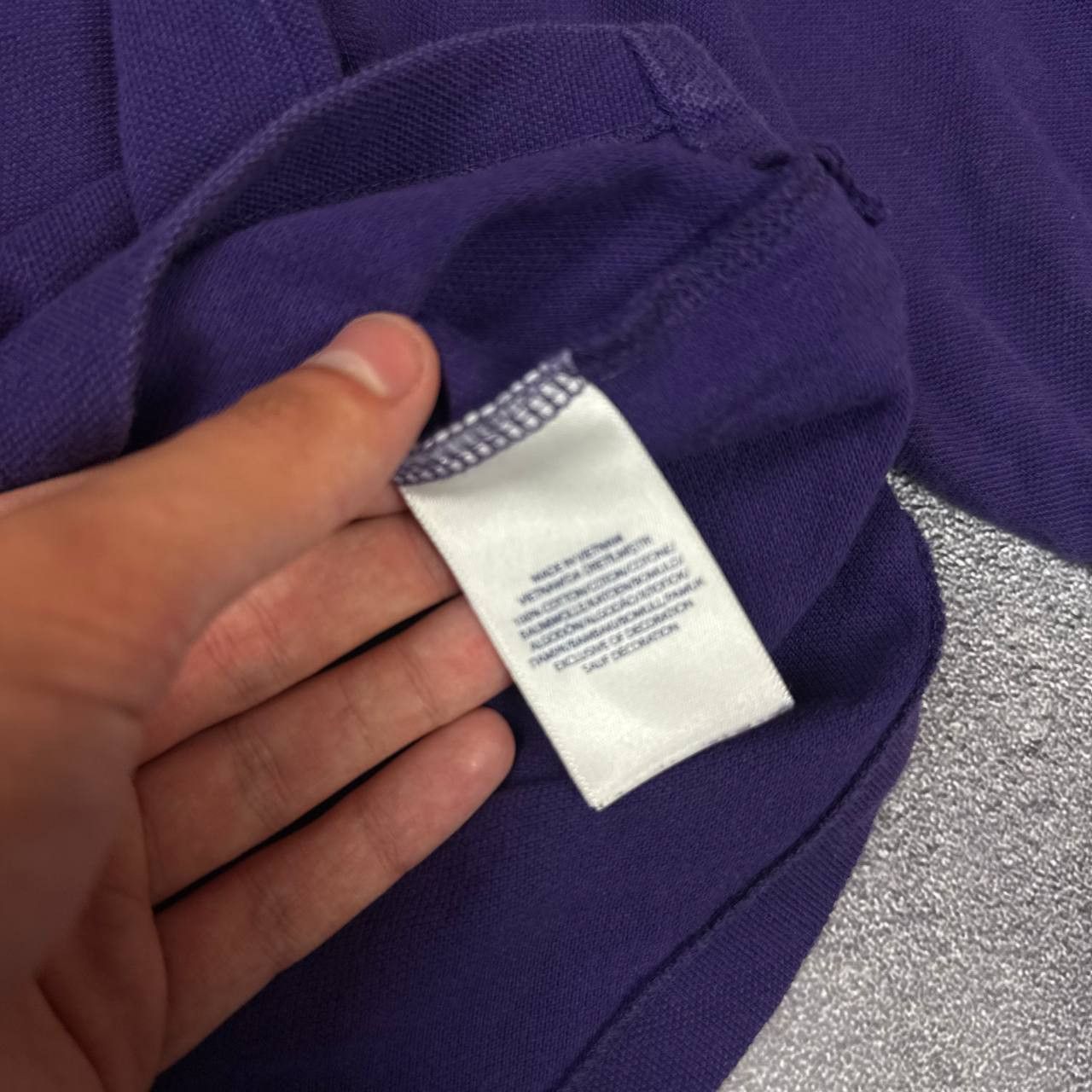Polo Ralph Lauren Vintage Ralph Lauren purple longsleeve polo Size US XL / EU 56 / 4 - 4 Thumbnail
