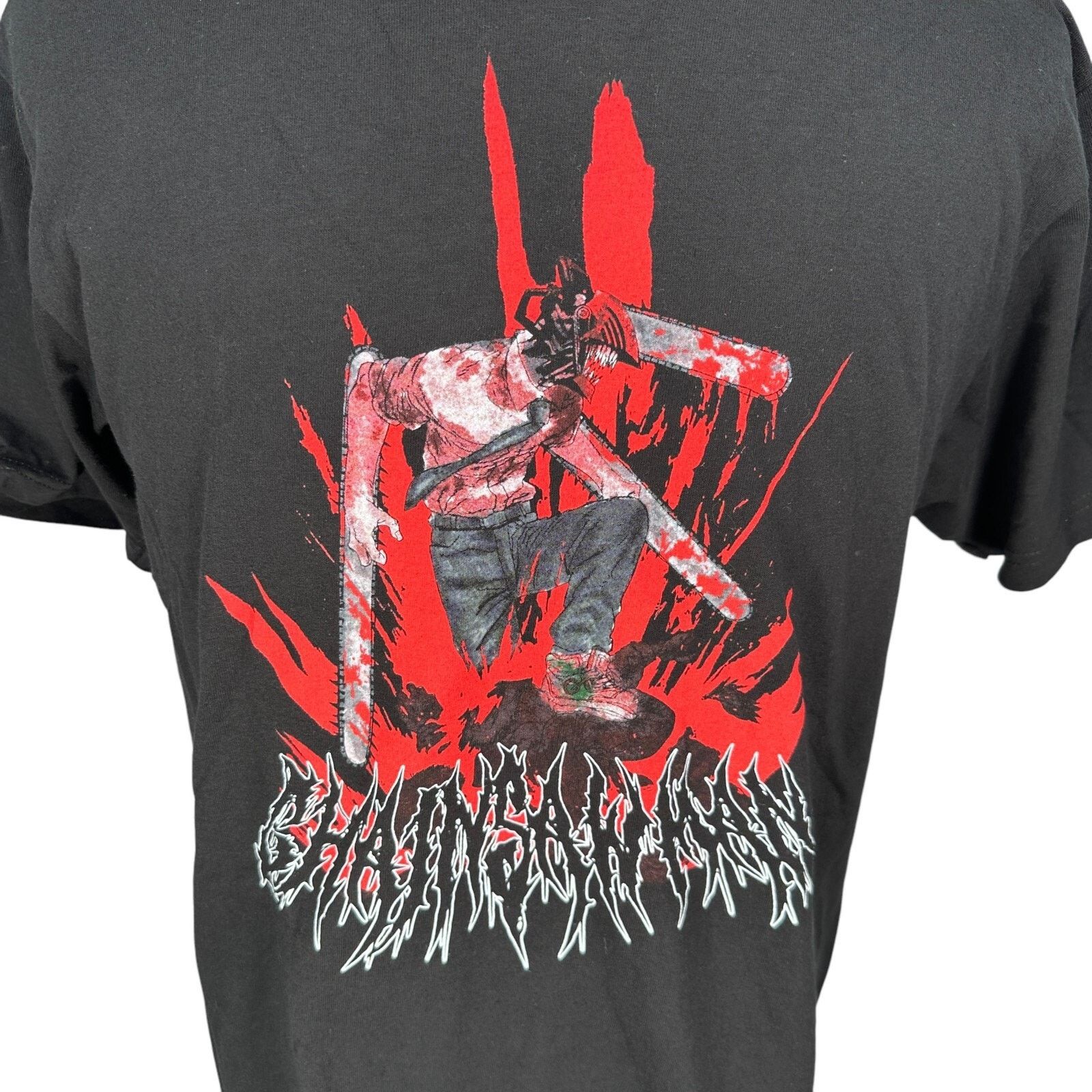 Other Golden Age Chainsaw Man T-Shirt Men’s L Black Short Sleeve Size US L / EU 52-54 / 3 - 2 Thumbnail