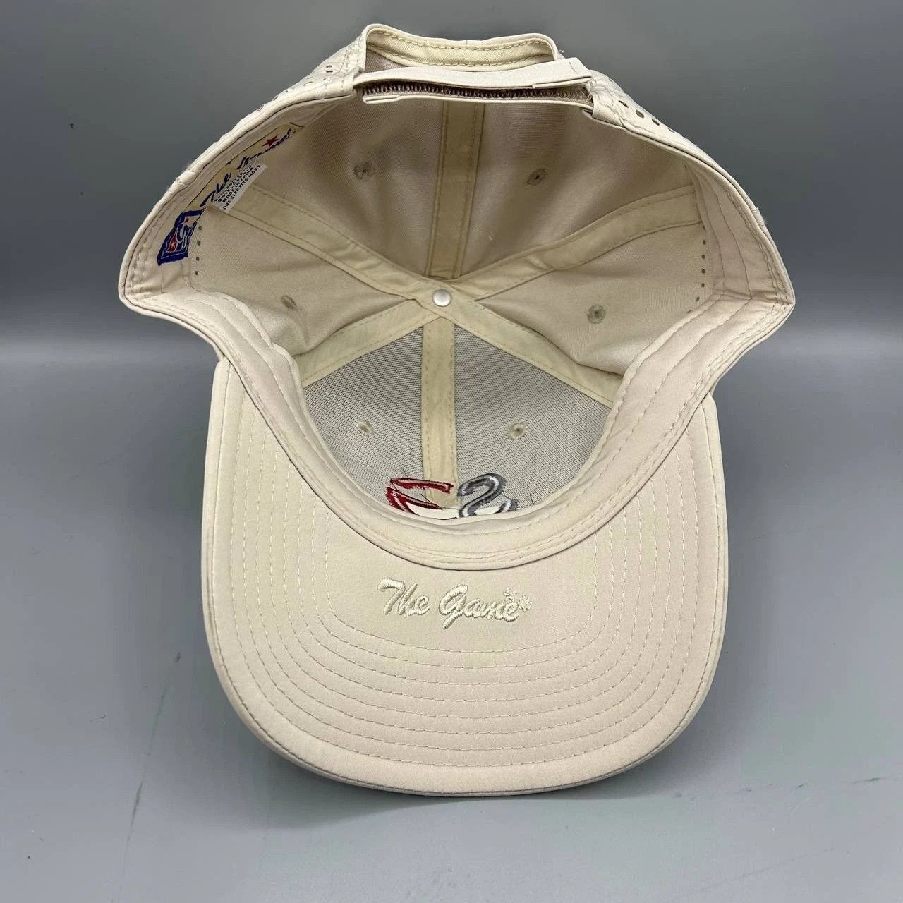 The Game Santiam Golf Hat Men Beige Embroidered The Game Strap Back Size ONE SIZE - 2 Thumbnail