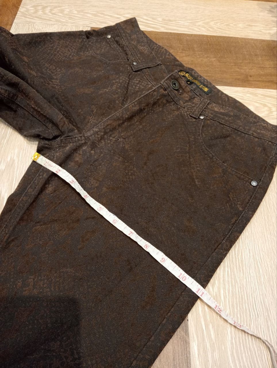 If Six Was Nine PAZZO DENIM STORE JAPAN SNAKE DESIGN JEANS SIZE S Size US 31 - 19 Thumbnail