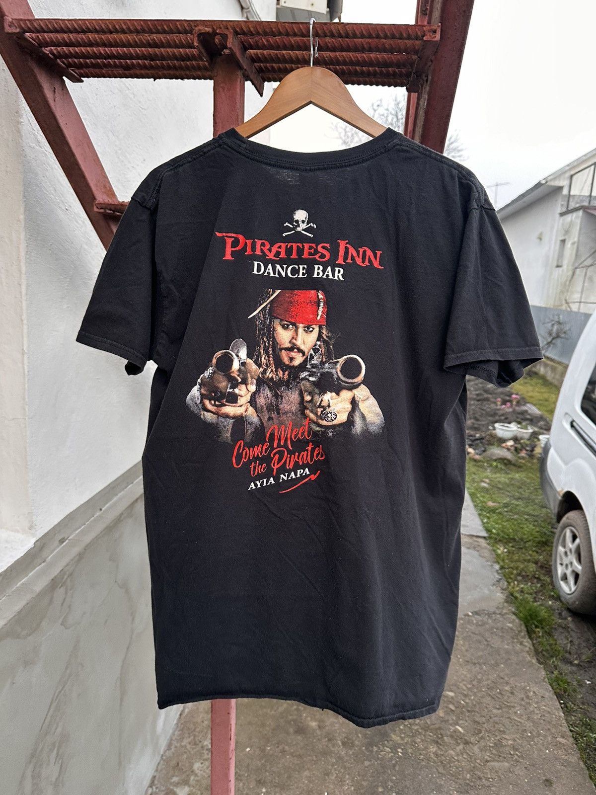 Vintage Vintage Pirates Of The Caribbean Movie T Shirt Black Size XL Size US XL / EU 56 / 4 - 1 Thumbnail