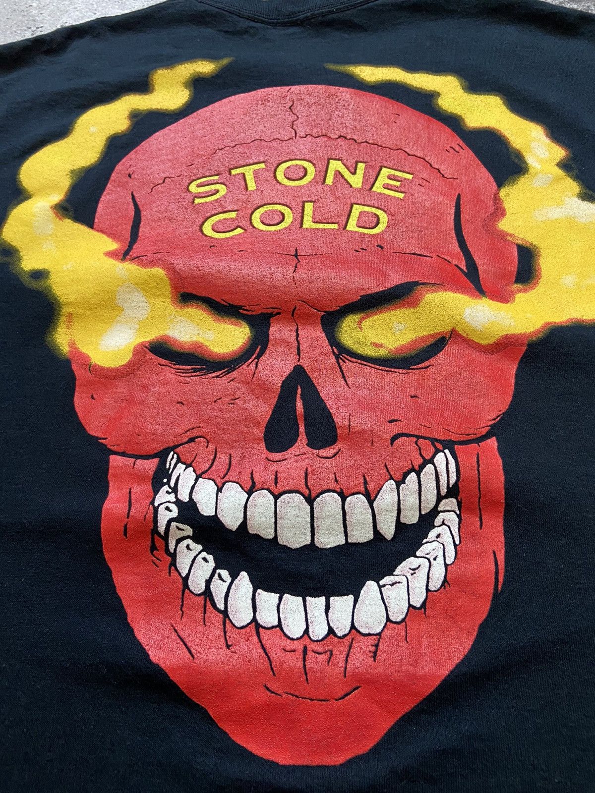 WWE Austin 3:16 Stone cold Fire Skull tee shirt Size US L / EU 52-54 / 3 - 2 Thumbnail