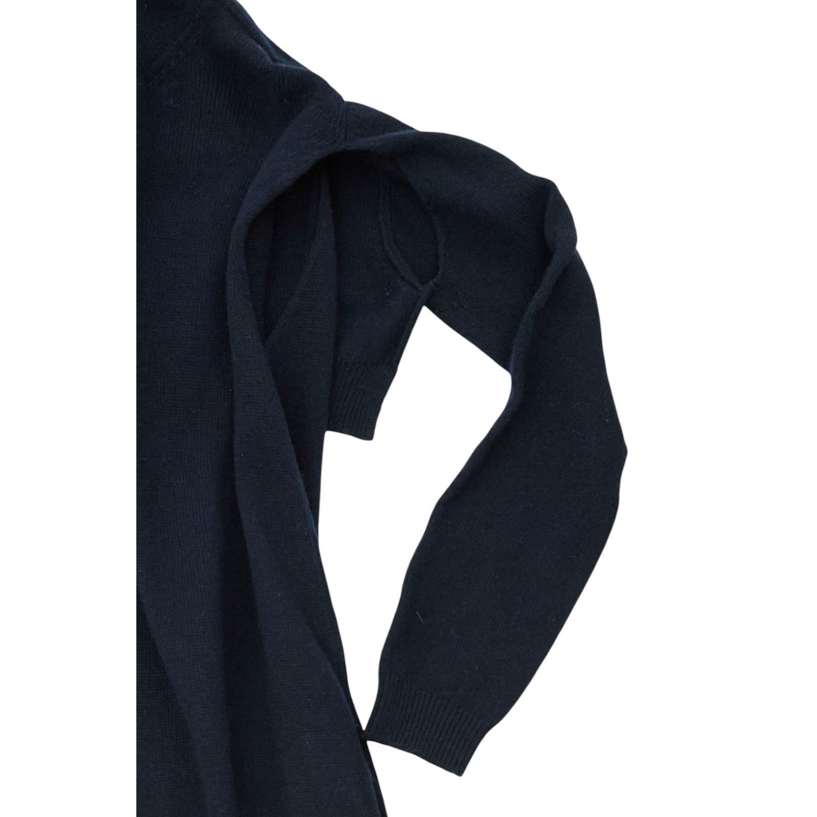 Yohji Yamamoto Blue Wool Sweater Vest Dress Size M / US 6-8 / IT 42-44 - 3 Thumbnail