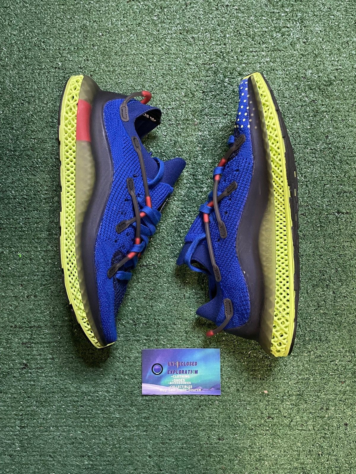 Adidas Adidas 4D Fusio blue and green size 7men/8.5women Size US 7 / EU 40 - 4 Thumbnail