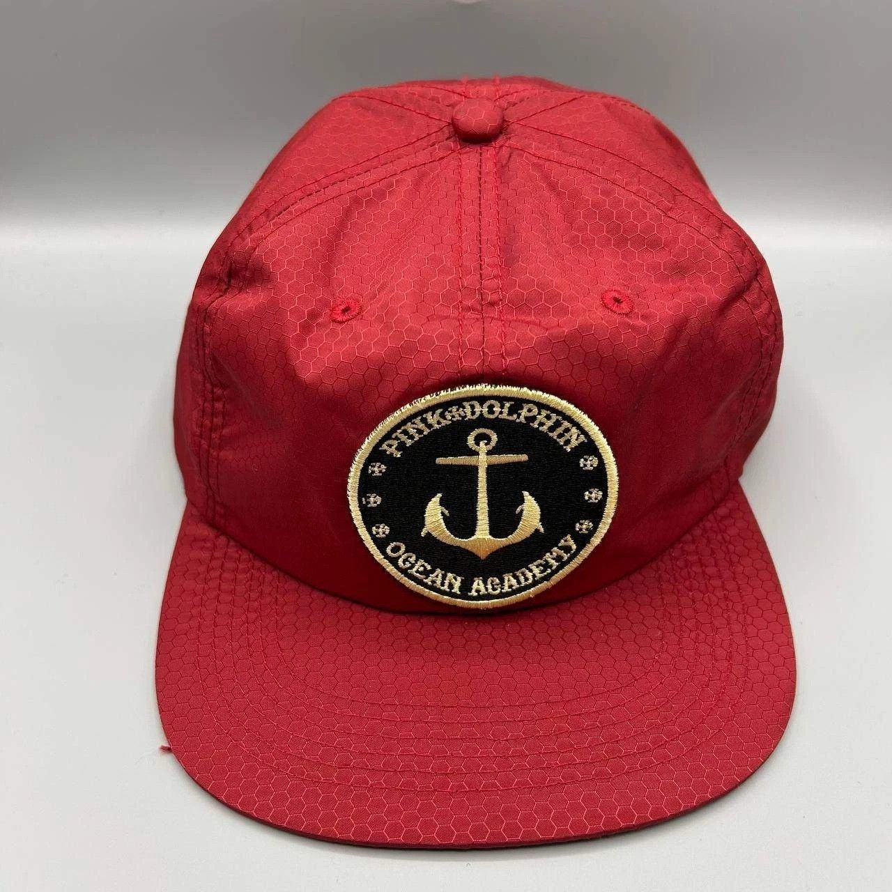 Pink Dolphin Pink Dolphin Ocean Academy Hat Men Red Embroidered Snap Back Size ONE SIZE - 1 Thumbnail
