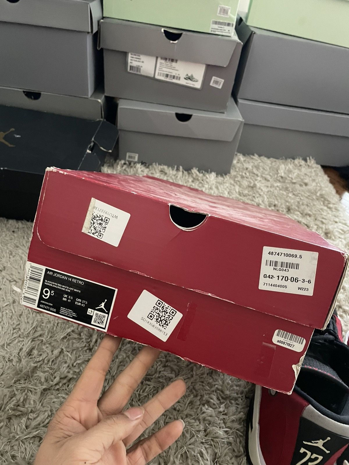Jordan Brand Jordan 14 Gym Red Size US 9.5 / EU 42-43 - 9 Thumbnail